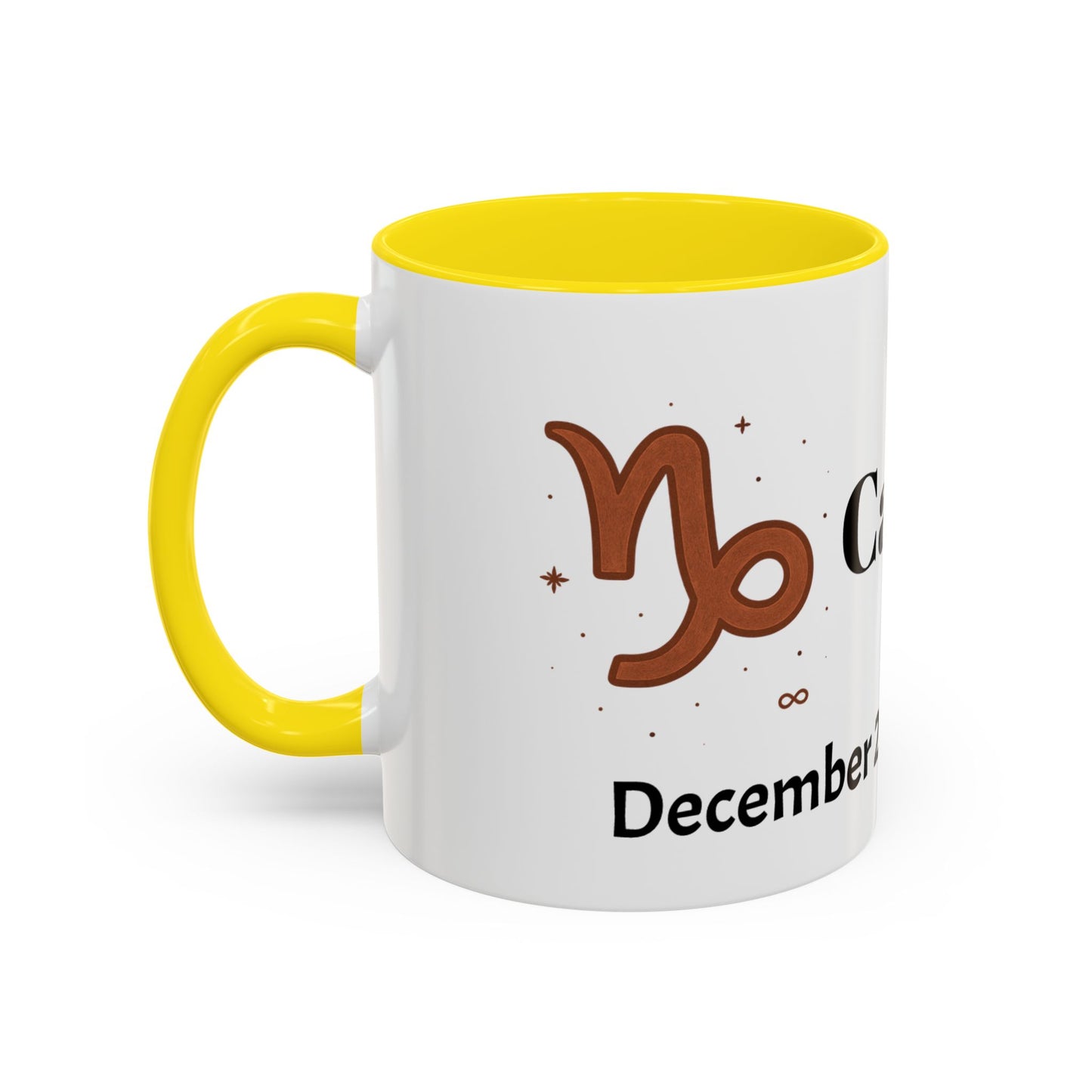 Capricorn Zodiac sign Accent Coffee Mug, Zodiac Gift, Astrology Mug, Horoscope Decor, Perfect for Birthdays & Holidays