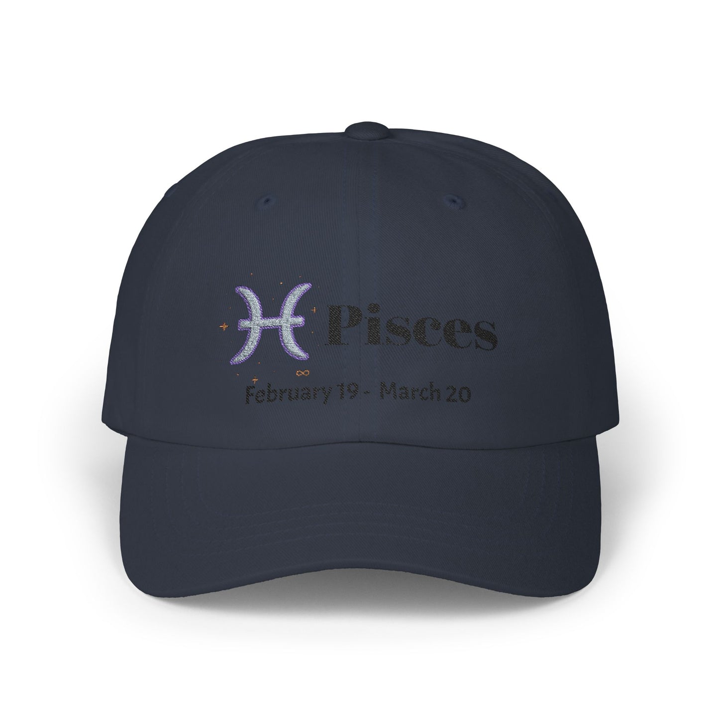 Pisces Classic Dad Cap - Zodiac Hat for Astrology Lovers, Birthday Gift, Casual Style, Adjustable, Personalized Cap