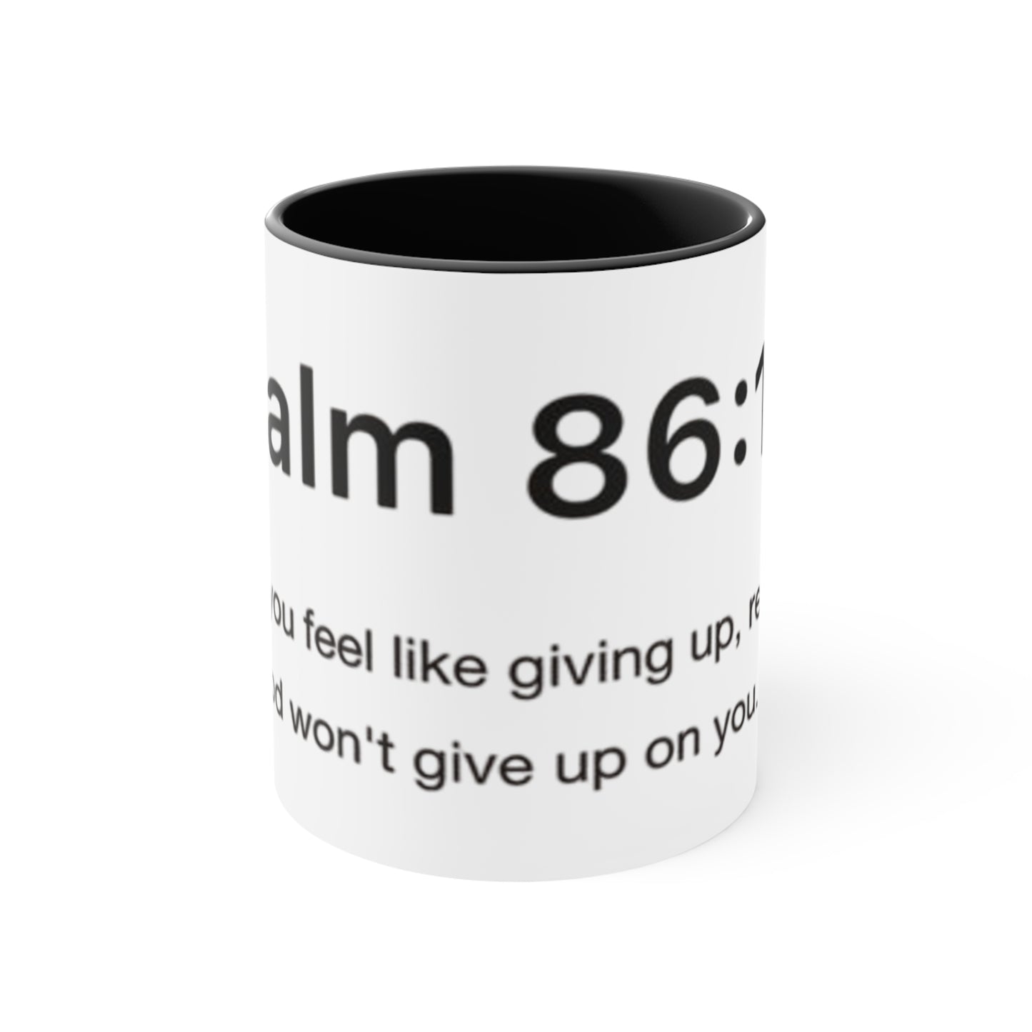 Inspirational Psalms Mug, Coffee Cup Motivational Gift, Christian Tea Mug, Faith-Based Home Decor, Encouraging Psalm 86:13