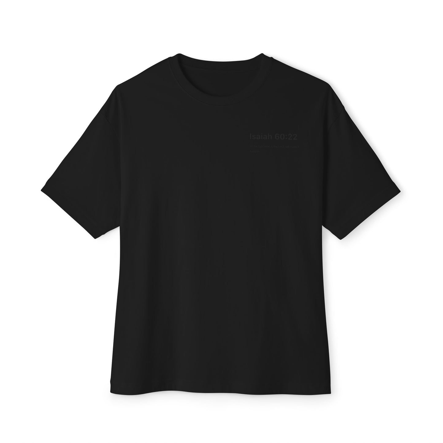 Inspirational Oversized Tee, Faith-Based T-Shirt, Unisex Boxy Shirt, Perfect Gift for Believers, Comfortable Back Design