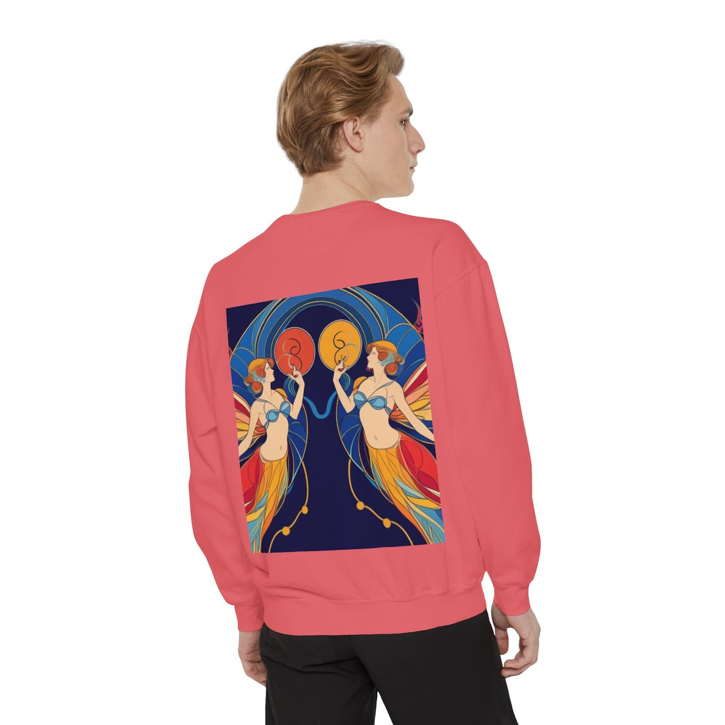 Gemini Astrological sign Unisex Garment-Dyed Sweatshirt