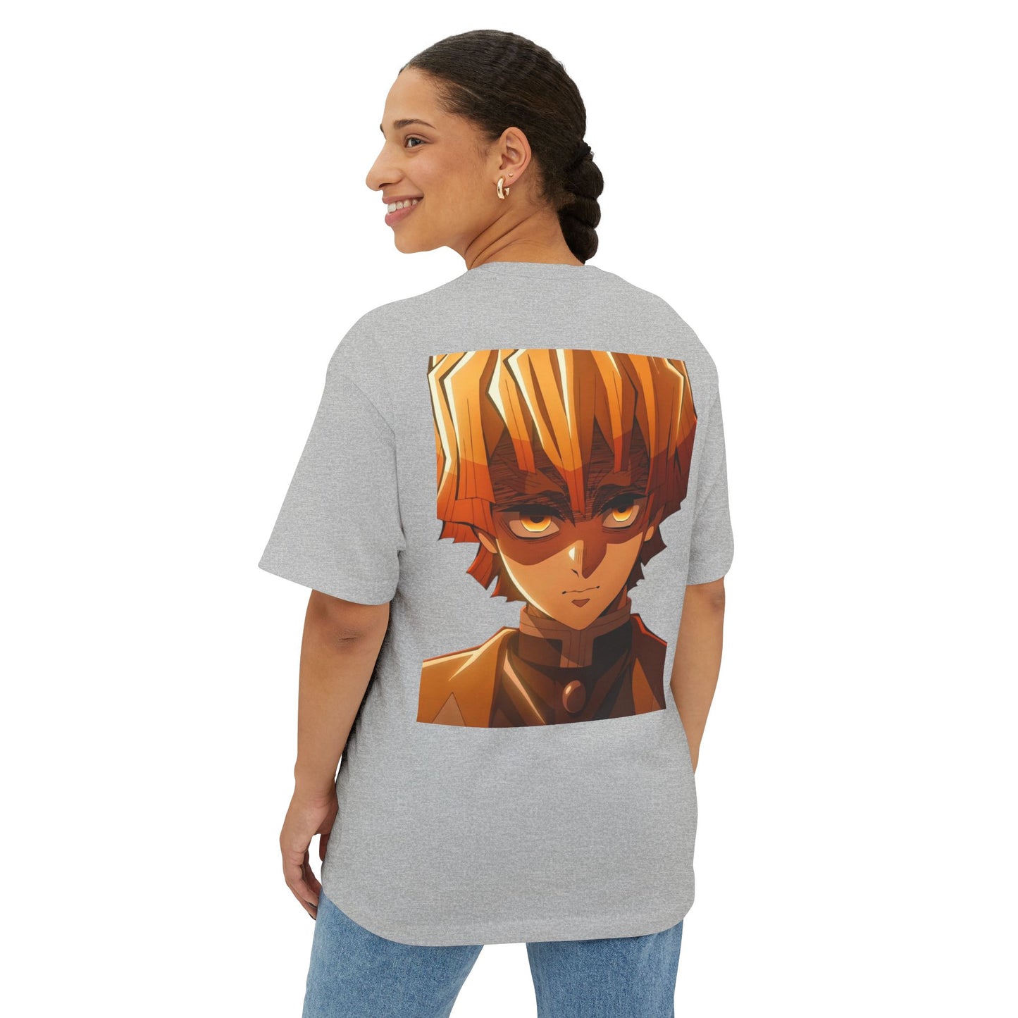 Demon Slayer Unisex Oversized Tee, Anime Graphic Shirt, Comfortable Streetwear, Gift for Fans, Casual Wear for Any Occasion