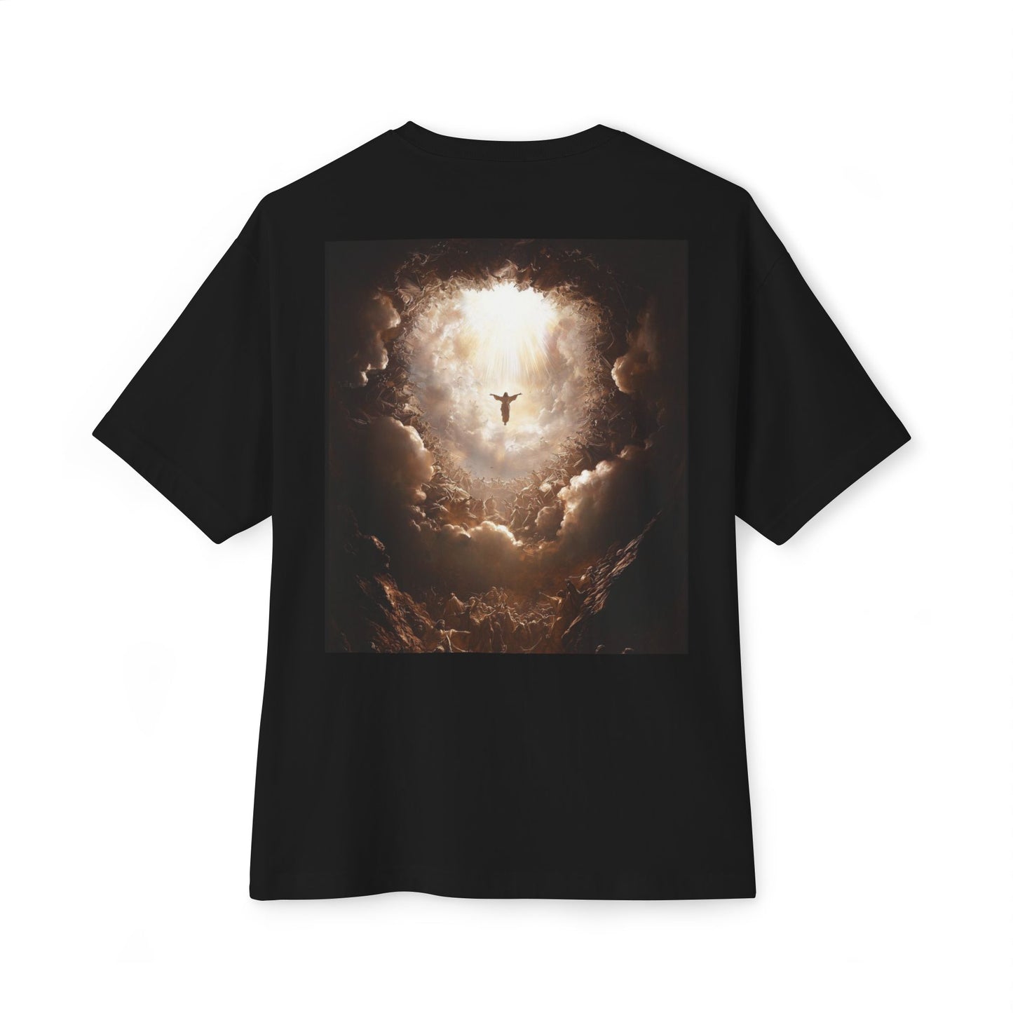 Inspirational Oversized Tee, Faith-Based T-Shirt, Unisex Boxy Shirt, Perfect Gift for Believers, Comfortable Back Design
