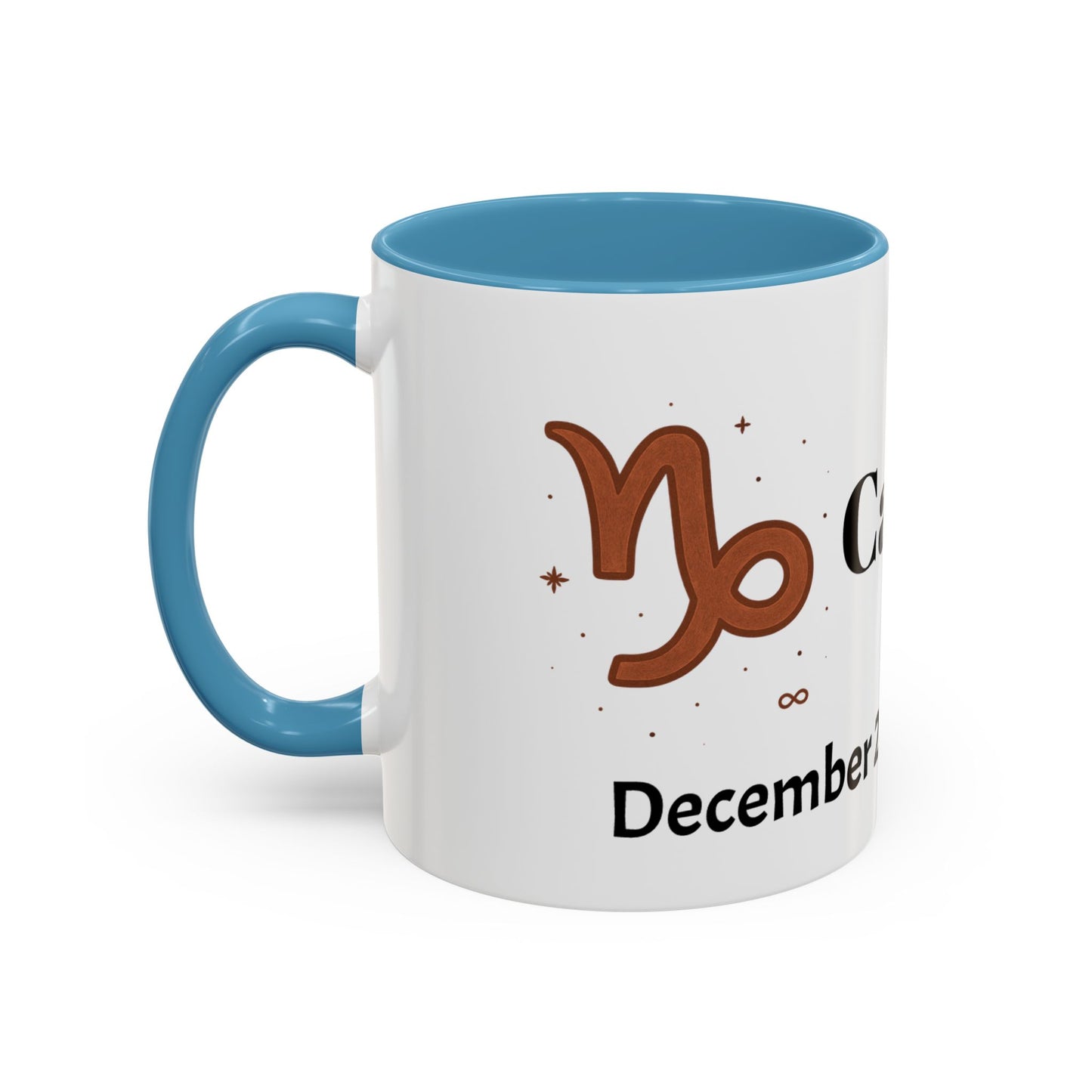 Capricorn Zodiac sign Accent Coffee Mug, Zodiac Gift, Astrology Mug, Horoscope Decor, Perfect for Birthdays & Holidays