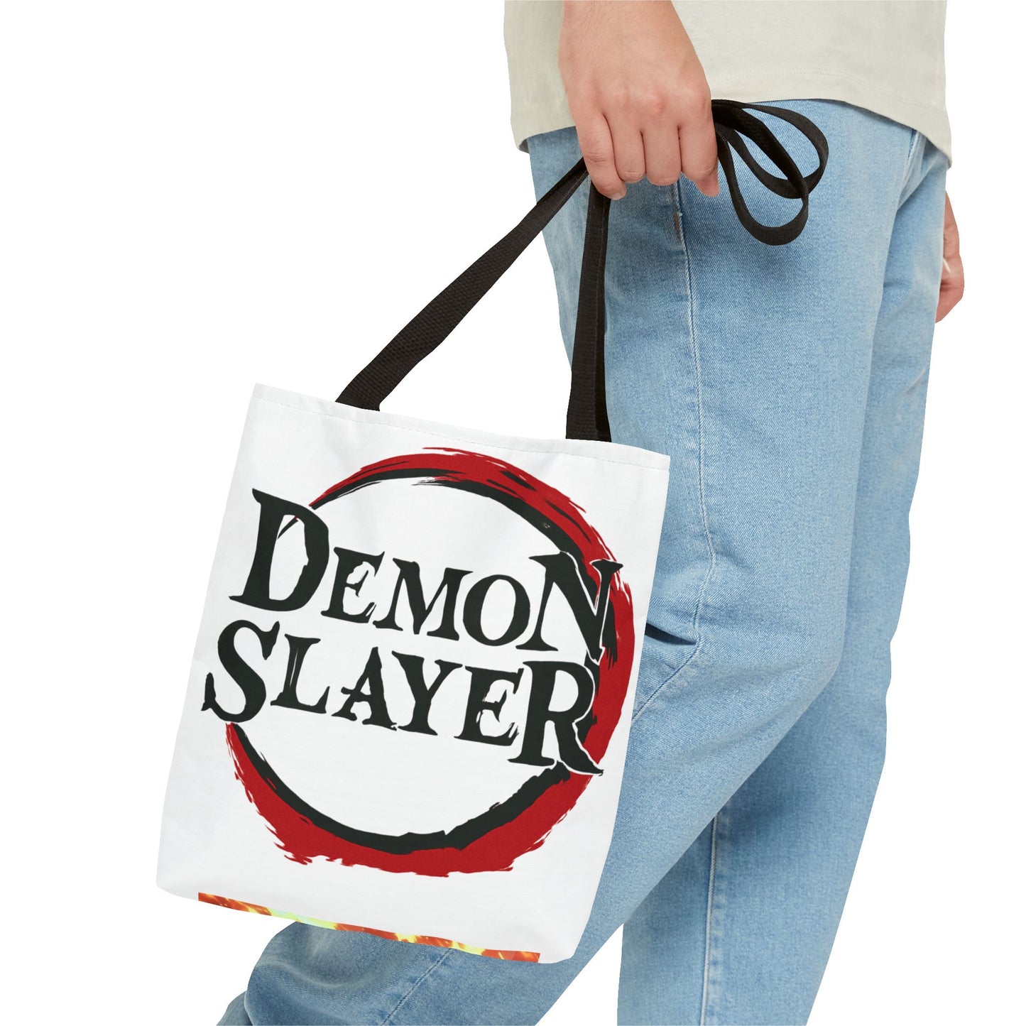 Demon Slayer Tote Bag, Anime Lover Gift, Eco-friendly Shopping Bag, Stylish Accessory, Cute Carryall for Fans