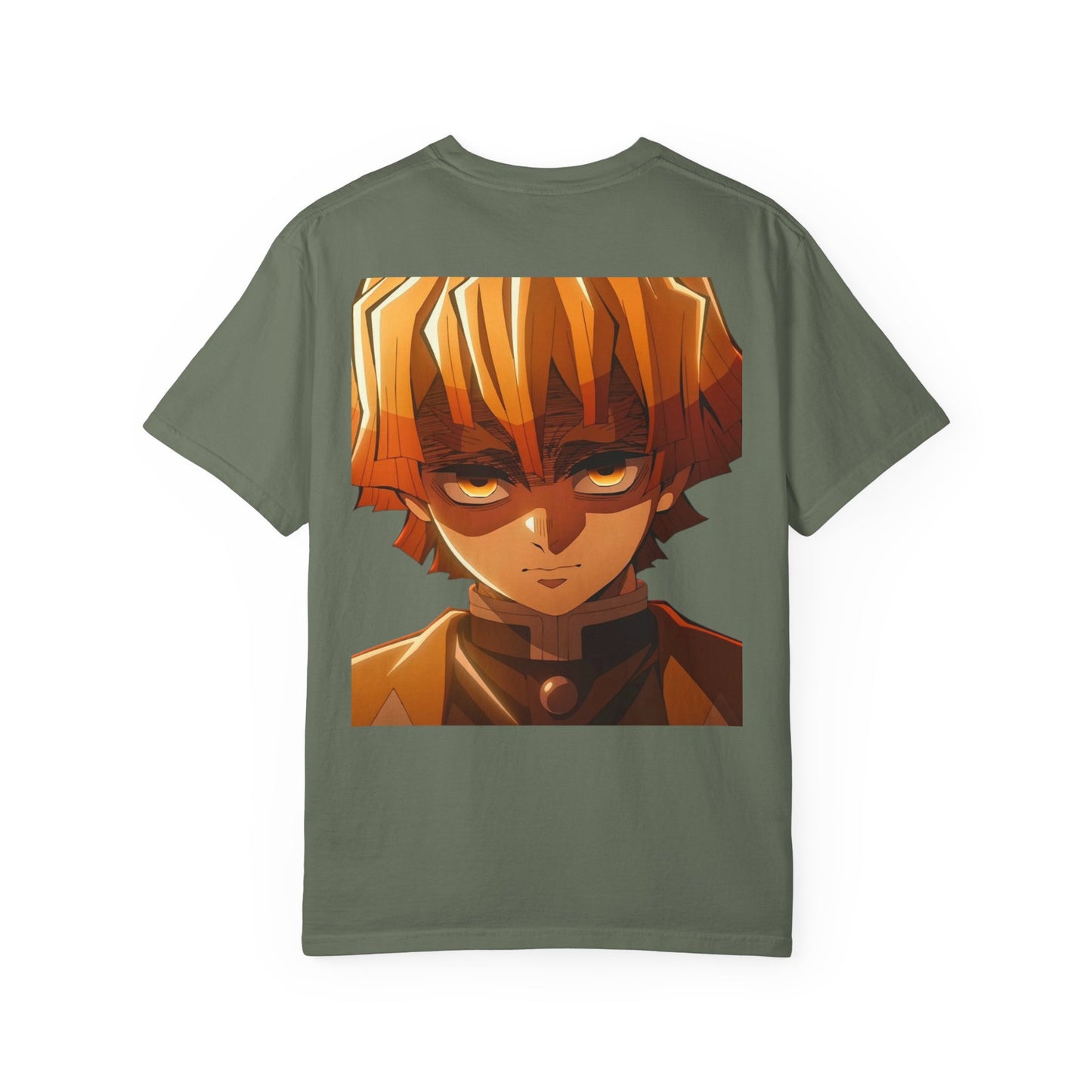 Demon Slayer Unisex Garment-Dyed T-Shirt, Anime Apparel, Gift for Fans, Casual Wear, Trendy Graphic Tee