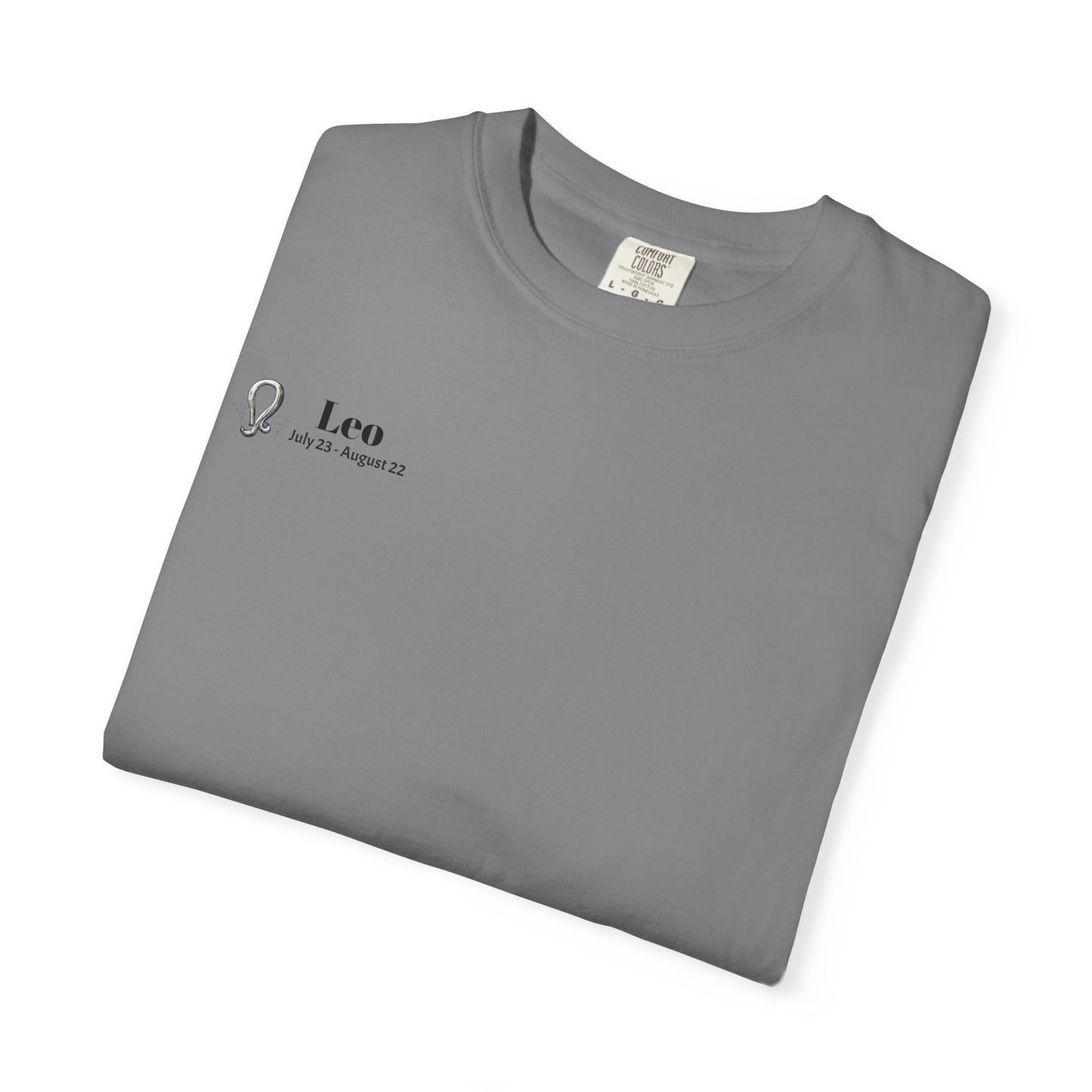 Leo Zodiac T-Shirt, Astrology Tee, Unisex Garment-Dyed Shirt, Birthday Gift for Leo, Celestial Fashion