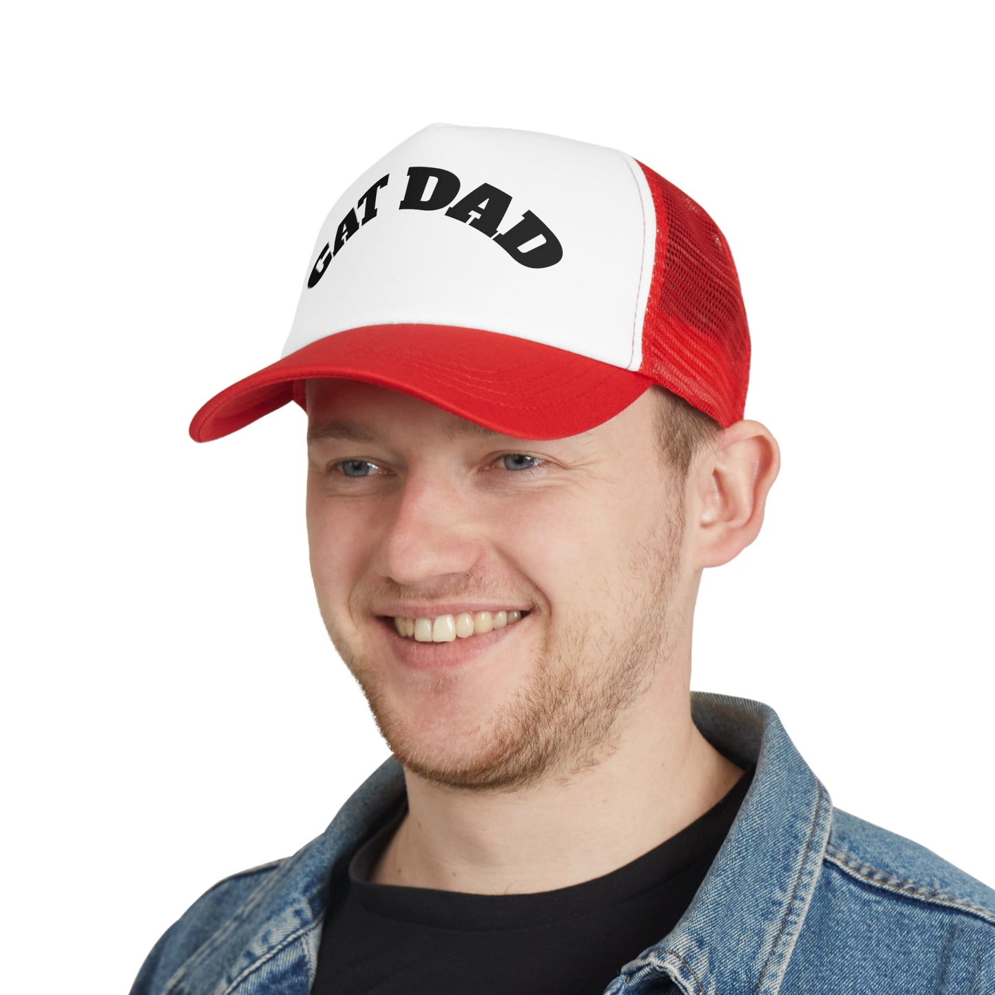 Cat Dad Mesh Cap - Perfect Gift for Pet Lovers, Father's Day, Casual Wear, Fun Trucker Hat, Cat Parent Apparel, Gift for Cat Owners