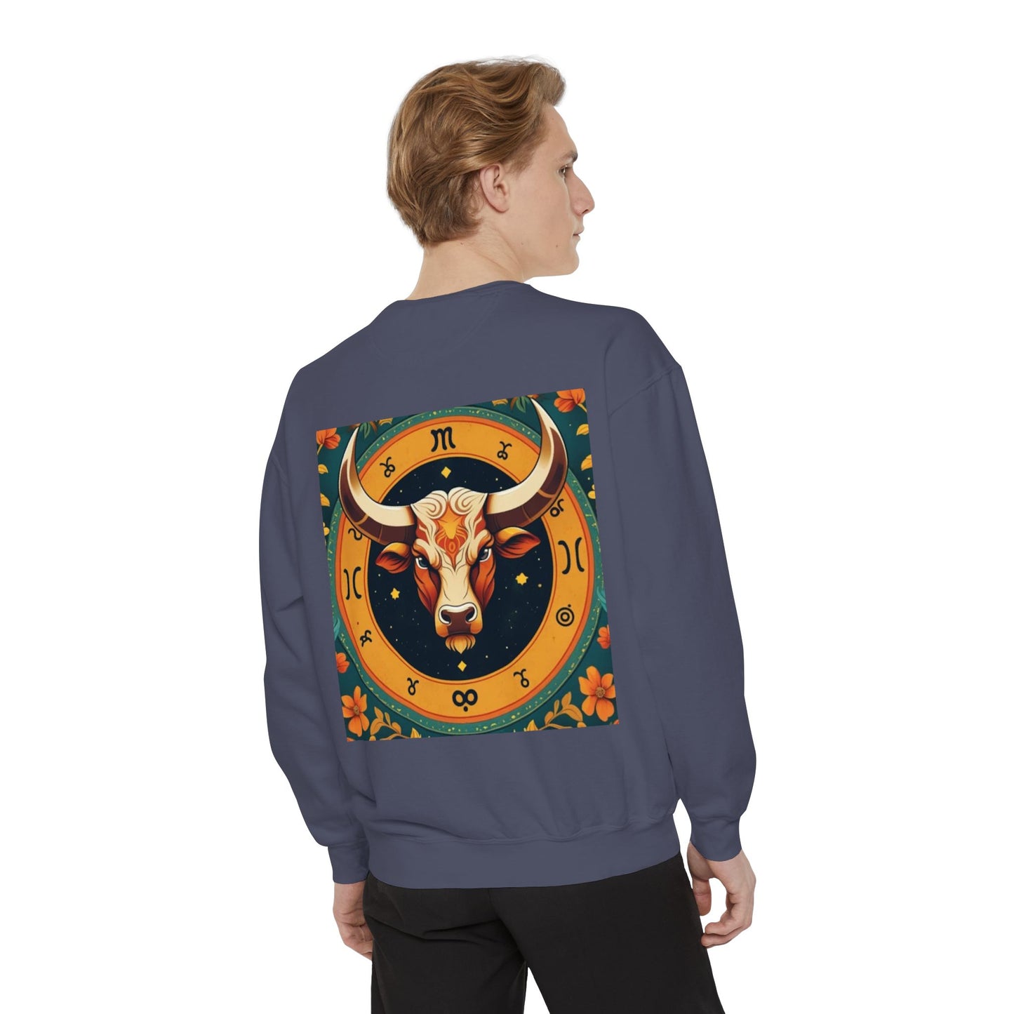 Taurus Astrological sign Unisex Garment-Dyed Sweatshirt