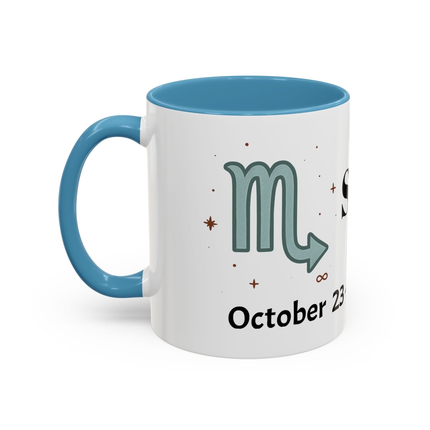 Scorpio Zodiac Coffee Mug - Astrology Gift, Horoscope Mug, Black Accent, Astrology Lover, Personalized Coffee Cup