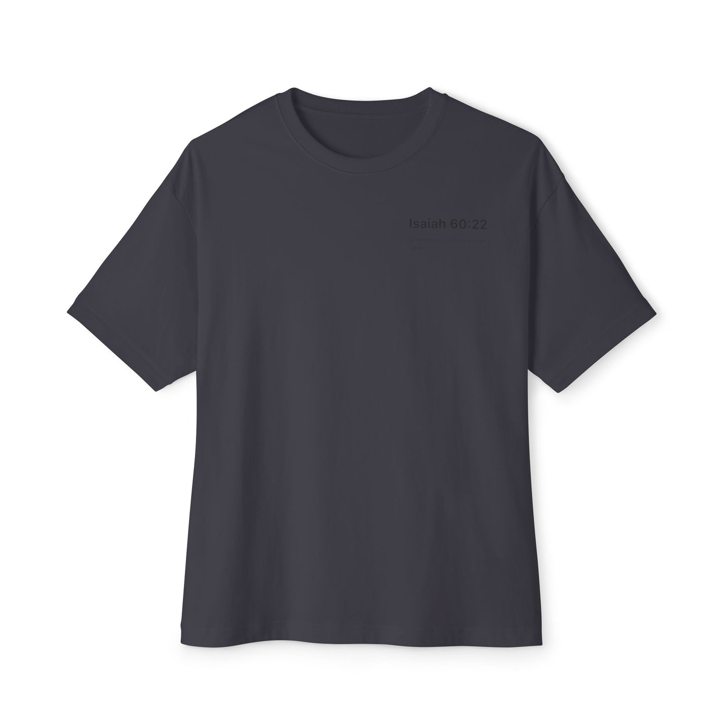 Inspirational Oversized Tee, Faith-Based T-Shirt, Unisex Boxy Shirt, Perfect Gift for Believers, Comfortable Back Design