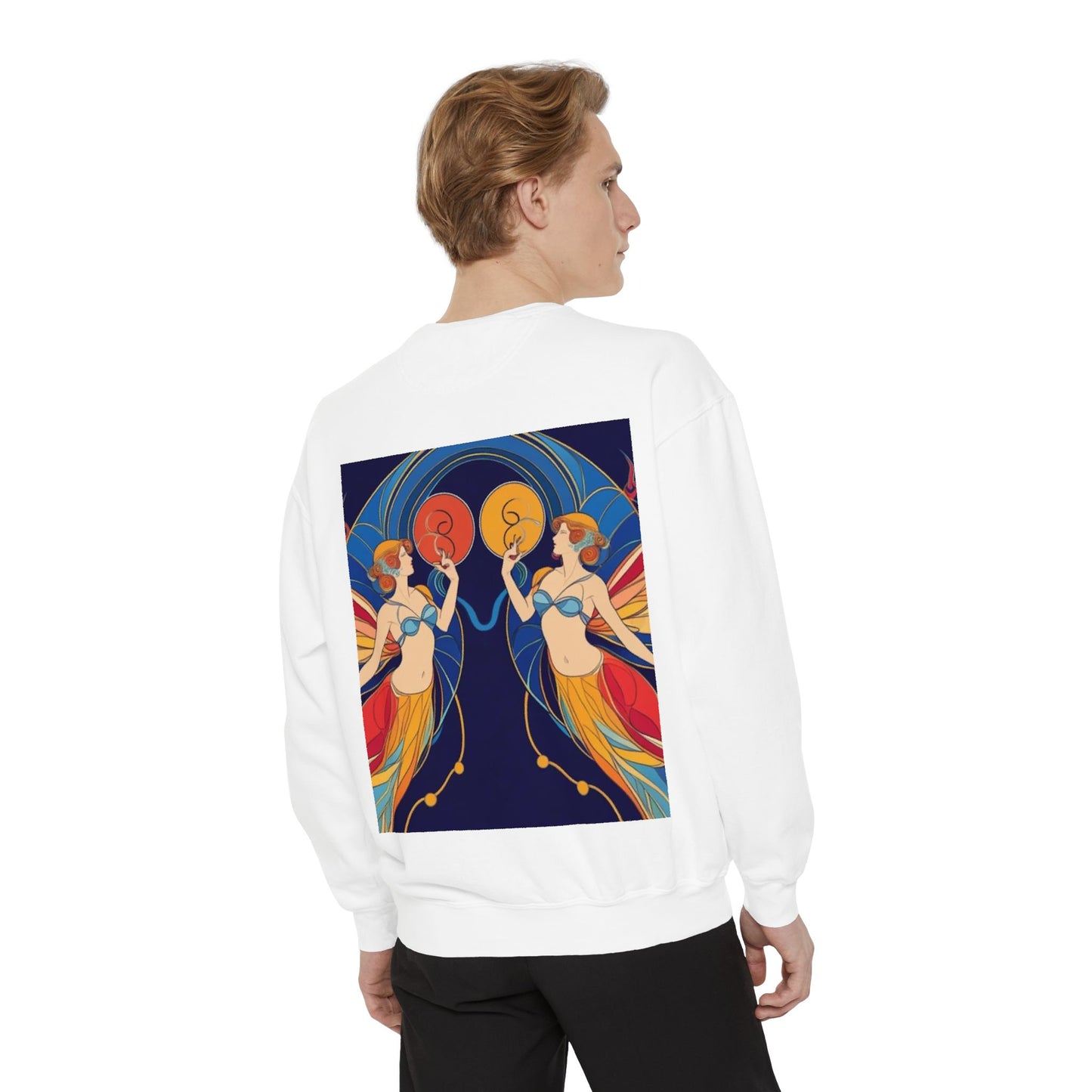 Gemini Astrological sign Unisex Garment-Dyed Sweatshirt
