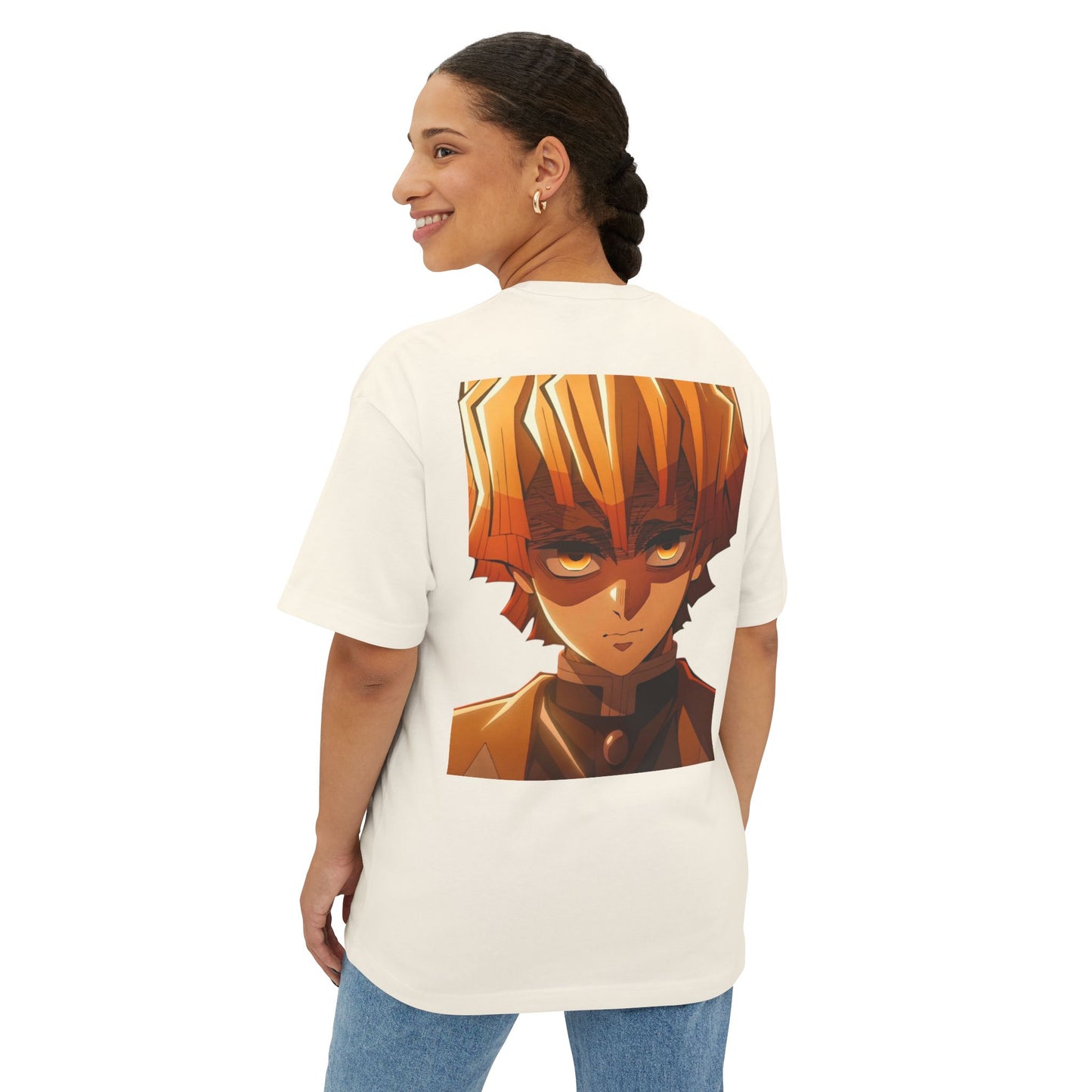 Demon Slayer Unisex Oversized Tee, Anime Graphic Shirt, Comfortable Streetwear, Gift for Fans, Casual Wear for Any Occasion