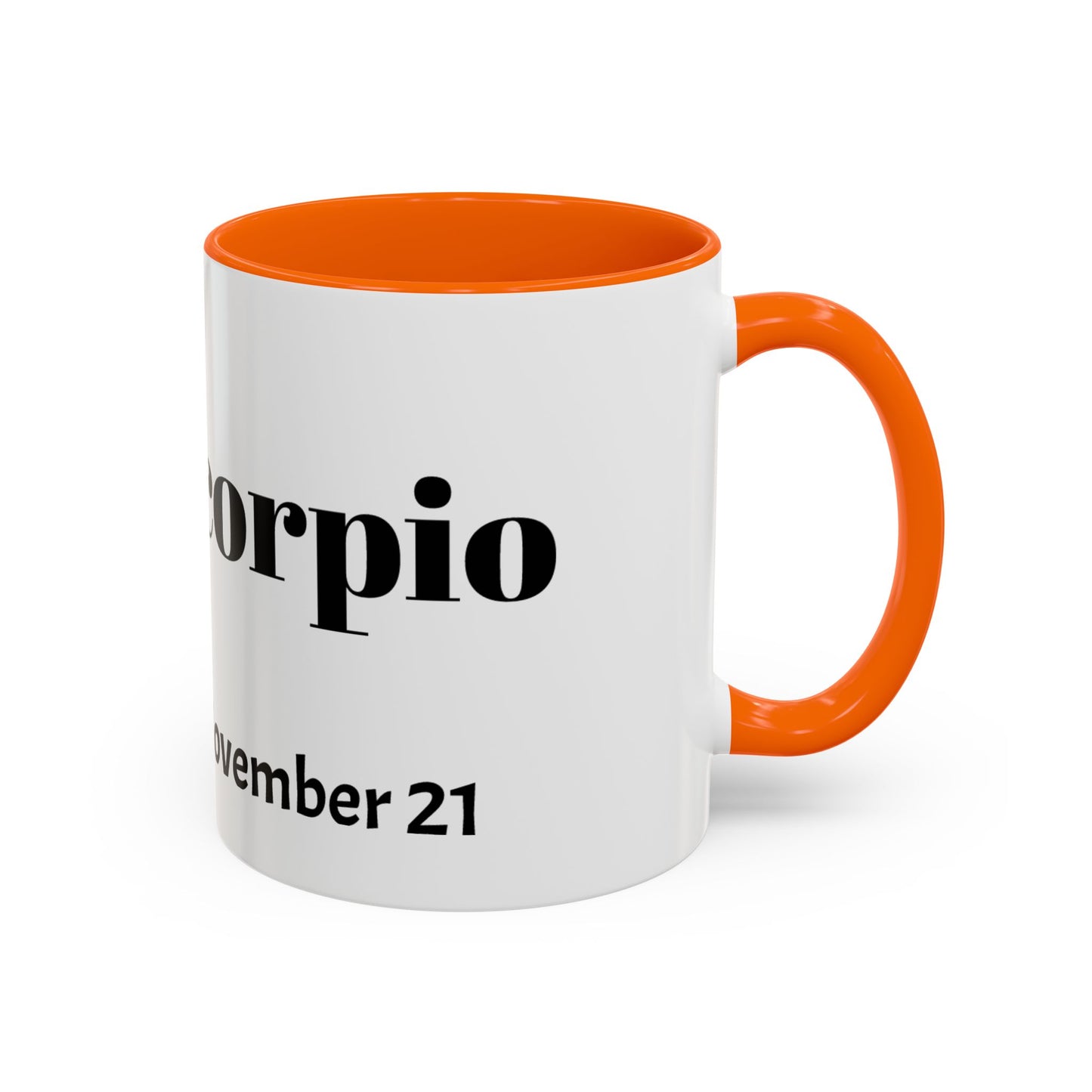 Scorpio Zodiac Coffee Mug - Astrology Gift, Horoscope Mug, Black Accent, Astrology Lover, Personalized Coffee Cup