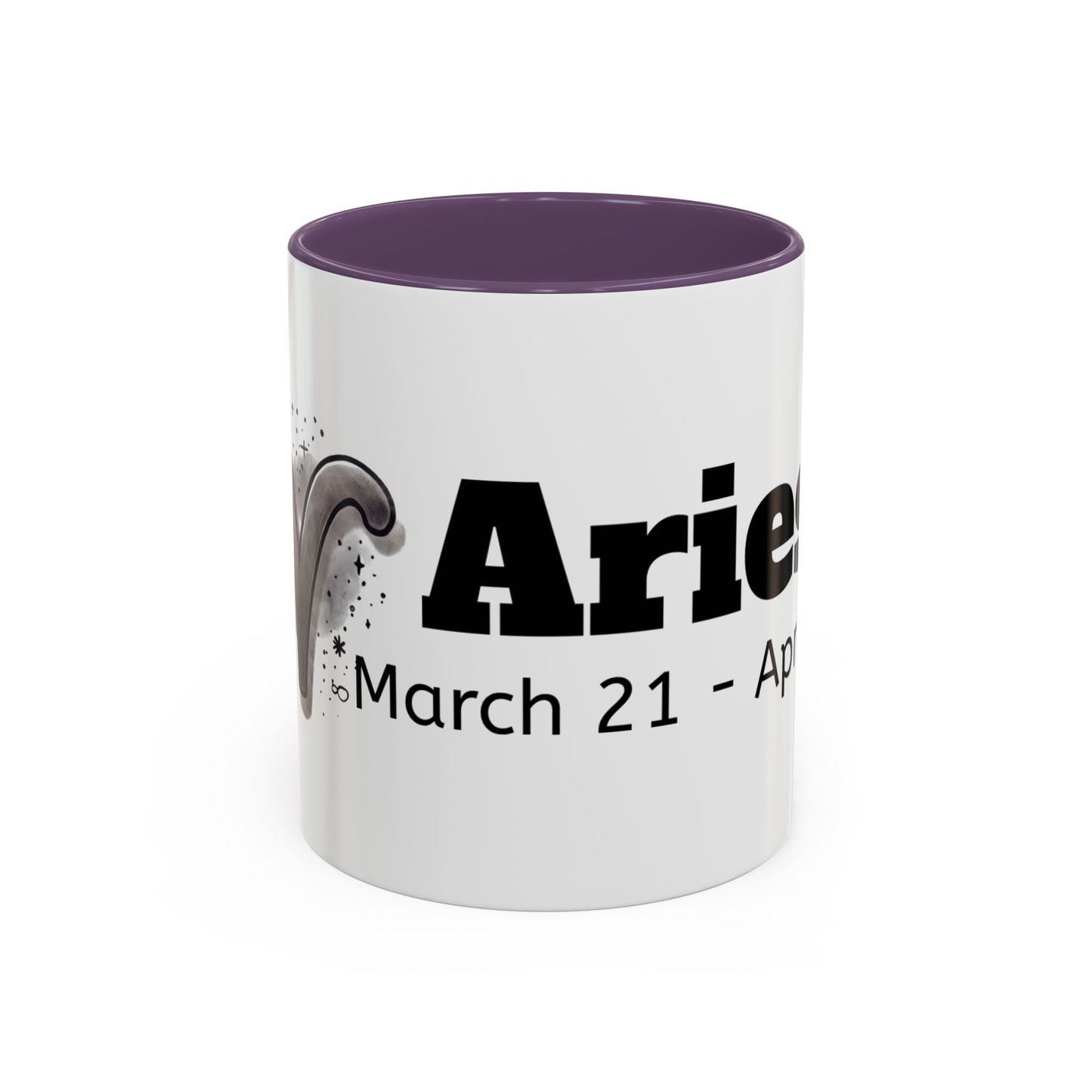 Aries Accent Coffee Mug | Astrology Gift for March Birthdays | Zodiac Lover's Cup | Coffee Lovers Mug | Personalized Aries Mug