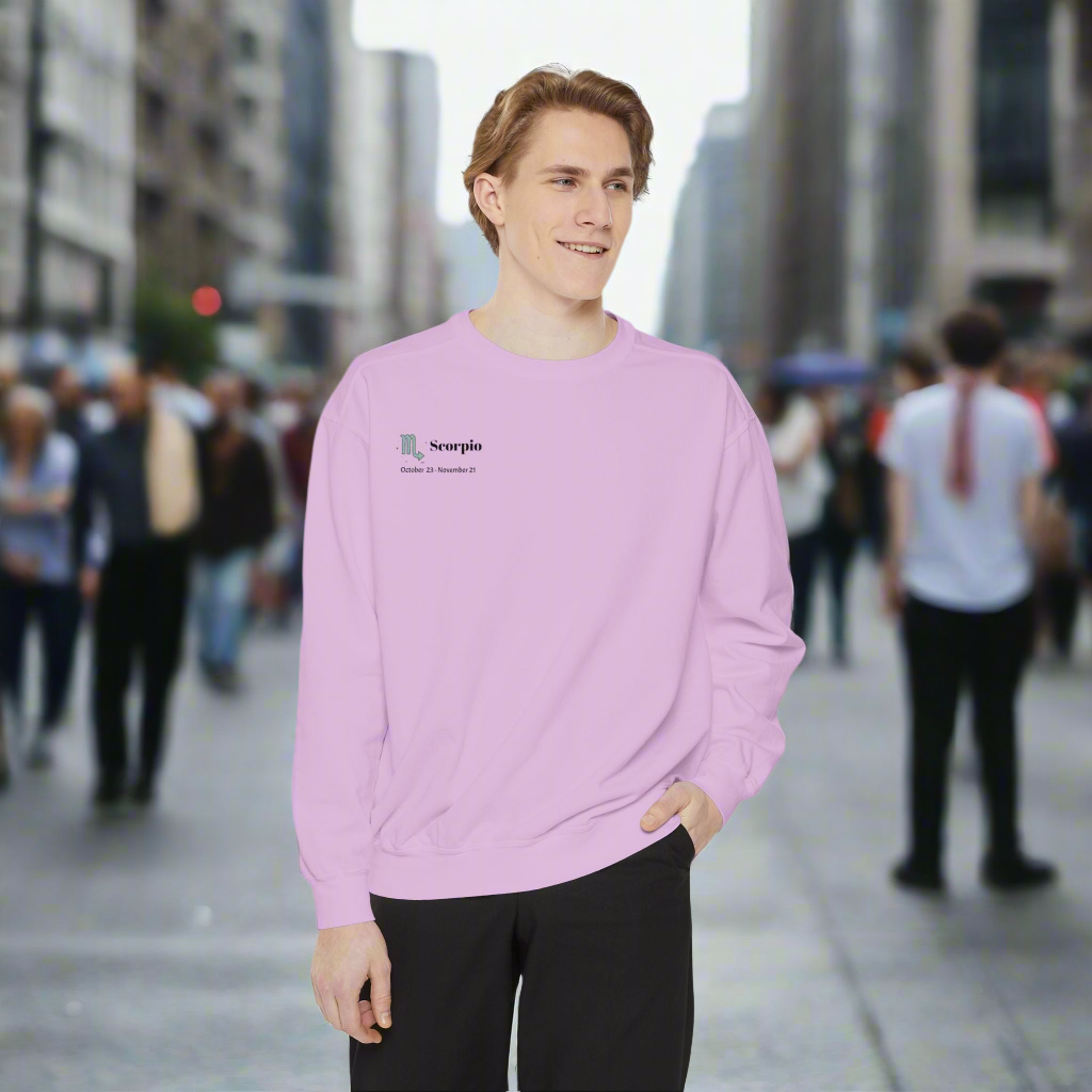 Scorpio zodiac sign Unisex Sweatshirt, Cozy Gift for zodiac sign lover, Casual Style, Ideal for Birthdays, Summer BBQs