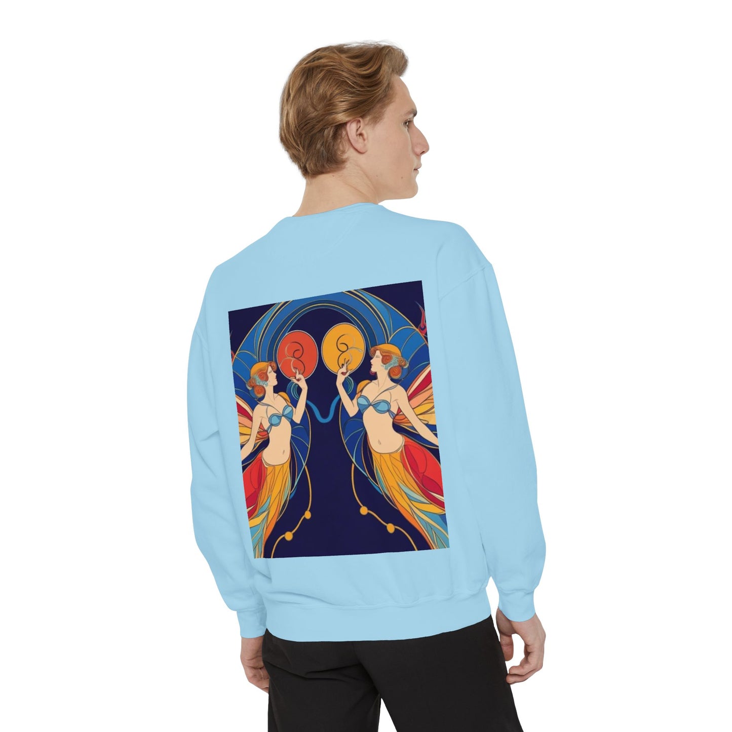 Gemini Astrological sign Unisex Garment-Dyed Sweatshirt
