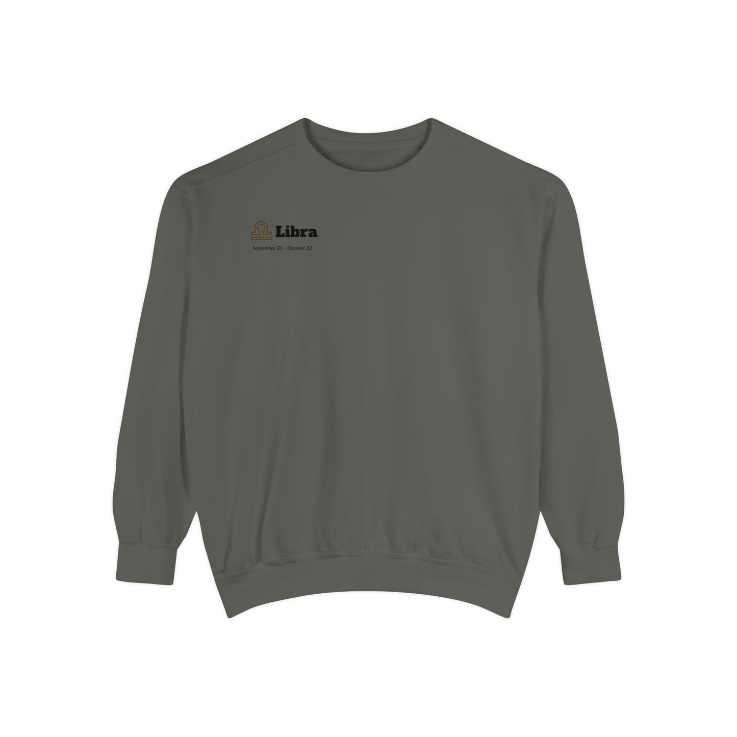 Libra Astrological Unisex Unise Garment-Dyed Sweatshirt