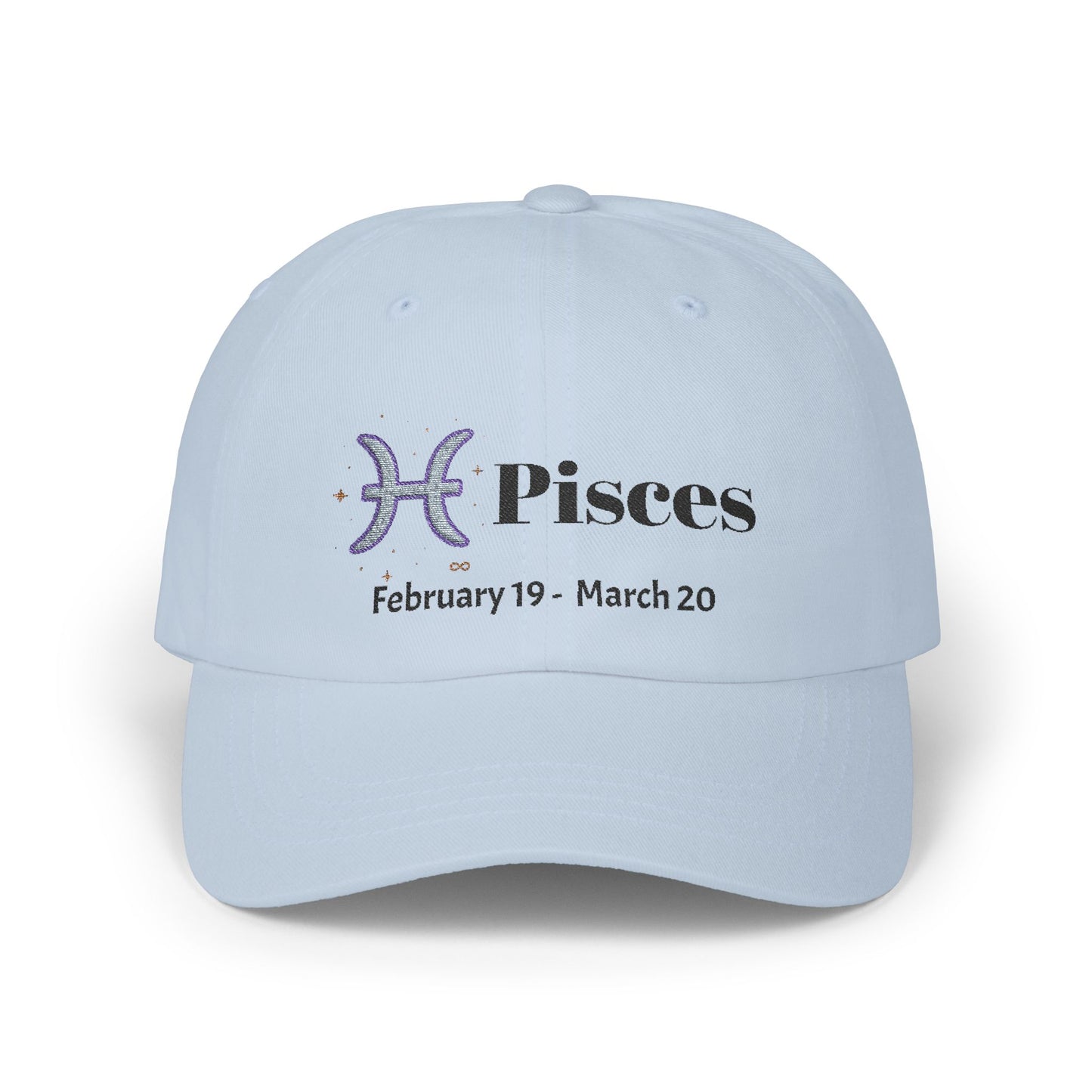 Pisces Classic Dad Cap - Zodiac Hat for Astrology Lovers, Birthday Gift, Casual Style, Adjustable, Personalized Cap