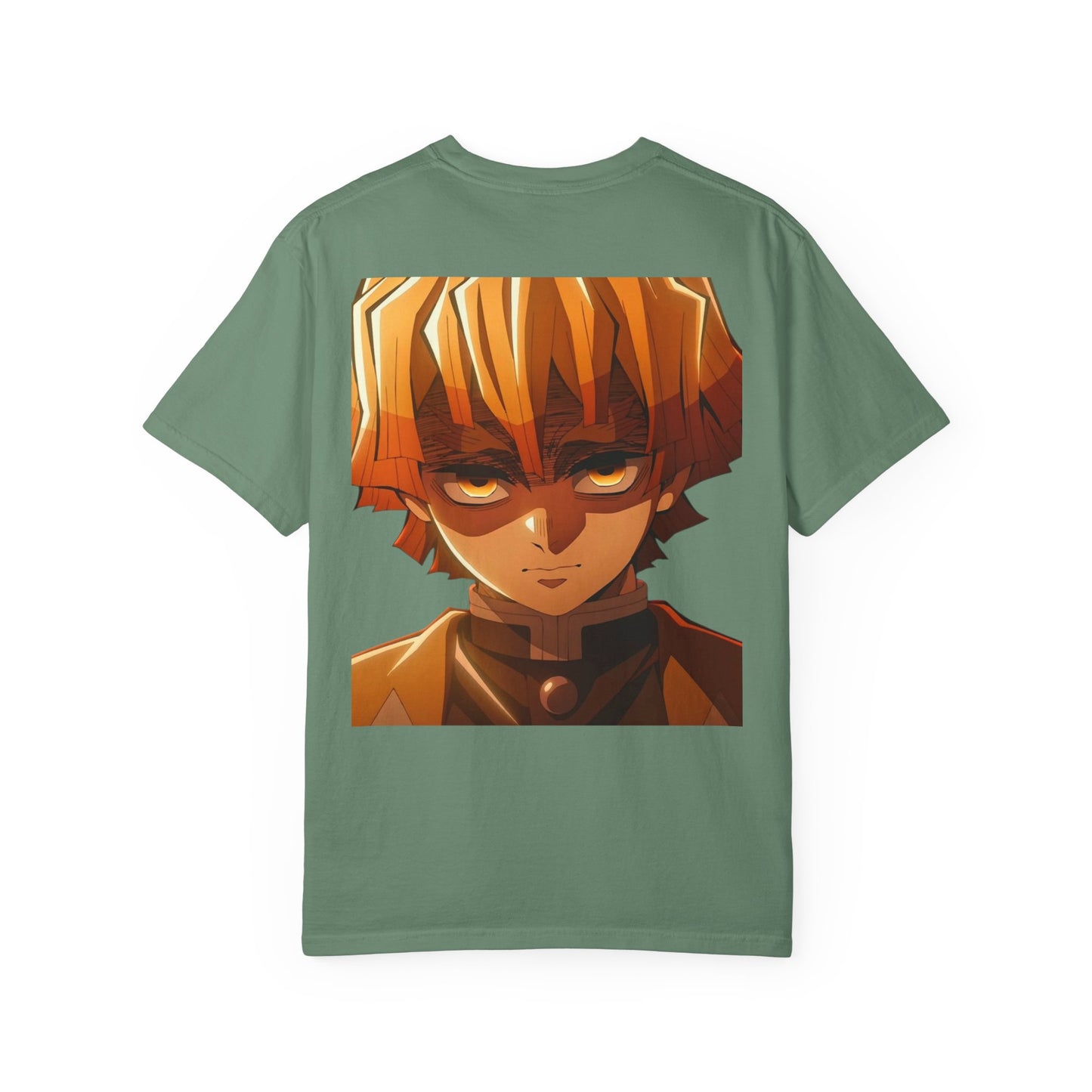 Demon Slayer Unisex Garment-Dyed T-Shirt, Anime Apparel, Gift for Fans, Casual Wear, Trendy Graphic Tee