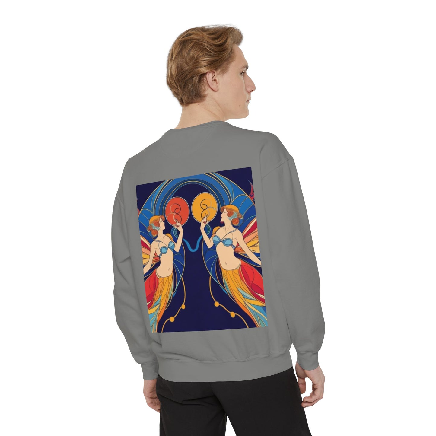 Gemini Astrological sign Unisex Garment-Dyed Sweatshirt