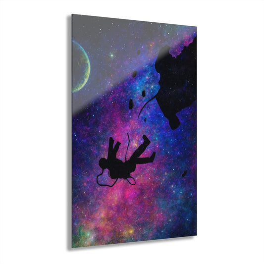 Cosmic Acrylic Print Wall Art, Space Decor, Astronaut Artwork, Galaxy Prints, Gifts for Space Lovers