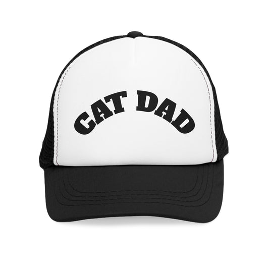 Cat Dad Mesh Cap - Perfect Gift for Pet Lovers, Father's Day, Casual Wear, Fun Trucker Hat, Cat Parent Apparel, Gift for Cat Owners