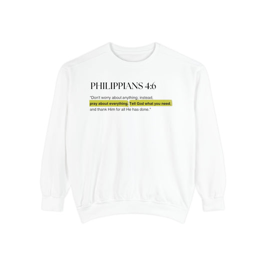 Unisex Garment-Dyed Sweatshirt