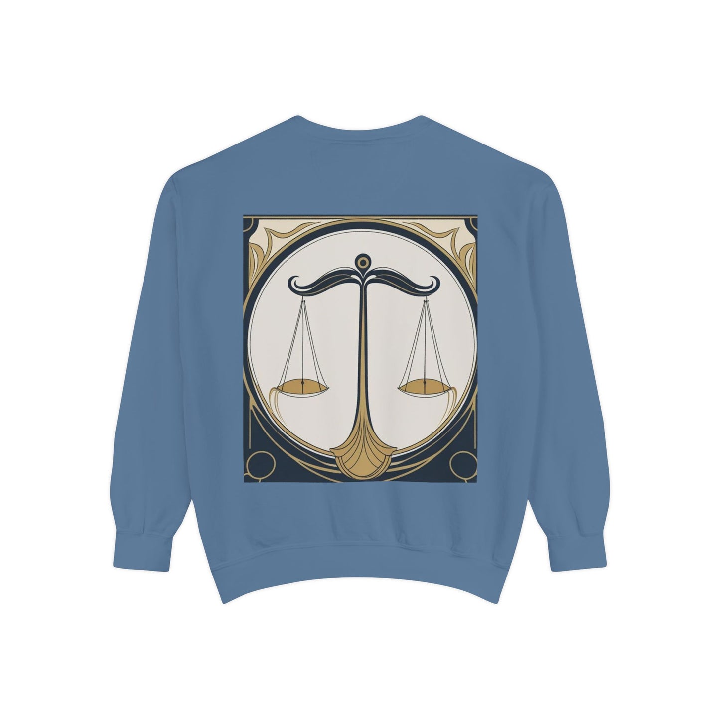 Libra Astrological Unisex Unise Garment-Dyed Sweatshirt