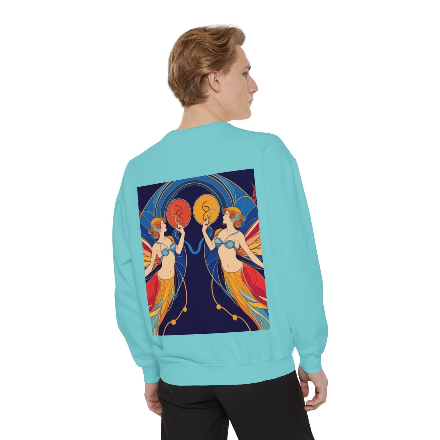 Gemini Astrological sign Unisex Garment-Dyed Sweatshirt