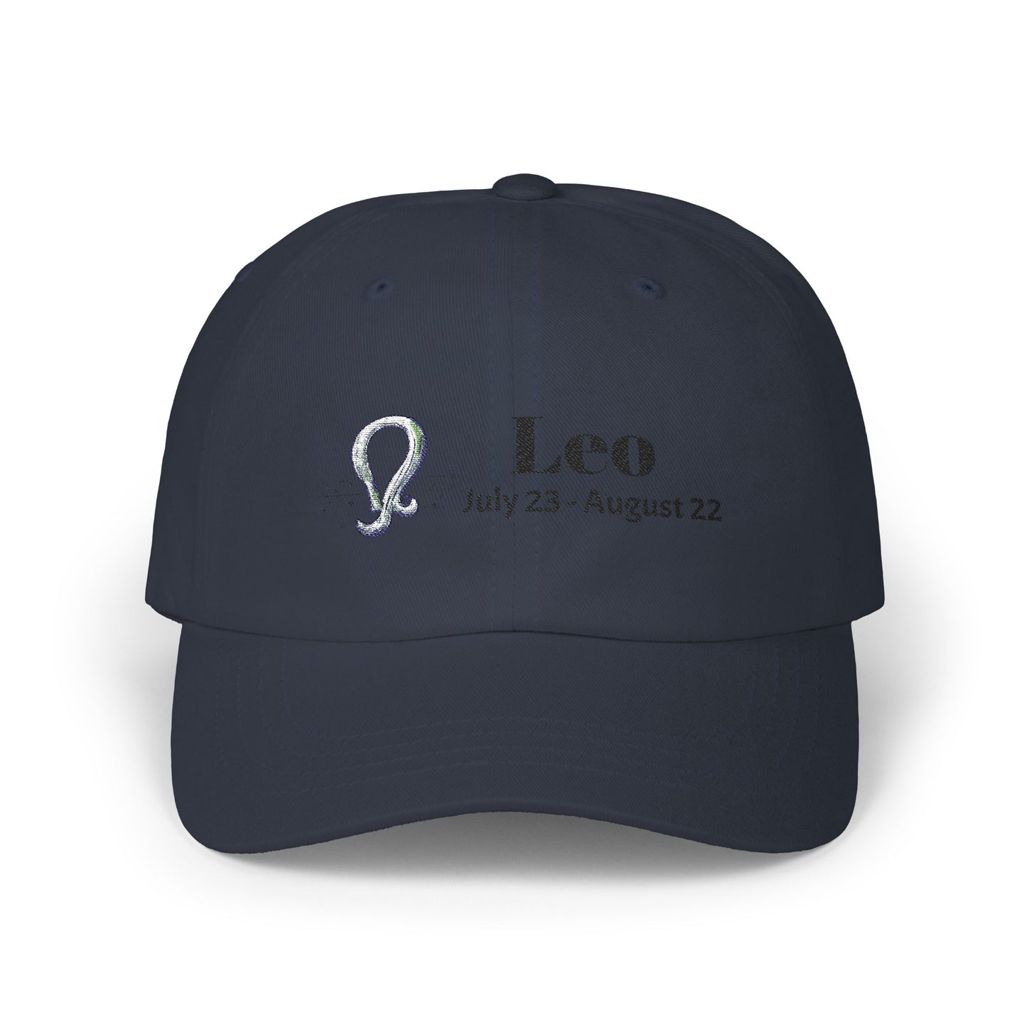 Leo Zodiac Classic Dad Cap, Astrology Hat, Horoscope Gift, White Adjustable Cap, Stylish Summer Accessory