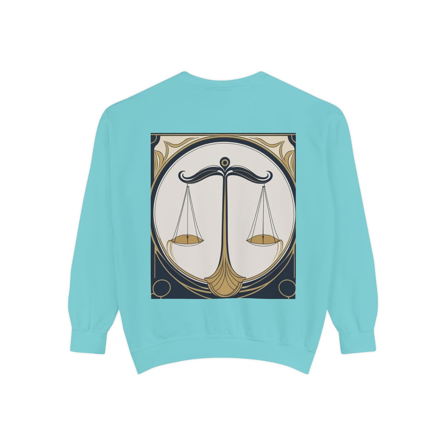 Libra Astrological Unisex Unise Garment-Dyed Sweatshirt