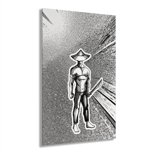 Heroic Wall Art Print - Unique Acrylic Decor, Modern Home Art, Cool Gift for Gamers, Comic Enthusiasts, and Kids