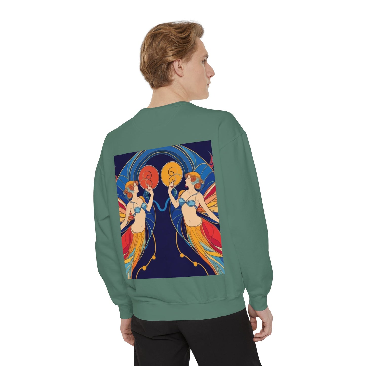 Gemini Astrological sign Unisex Garment-Dyed Sweatshirt