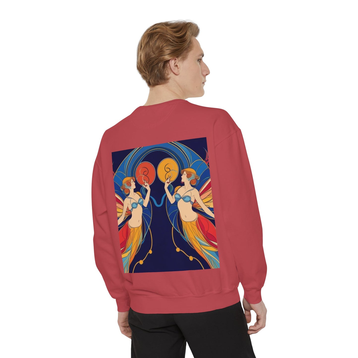 Gemini Astrological sign Unisex Garment-Dyed Sweatshirt