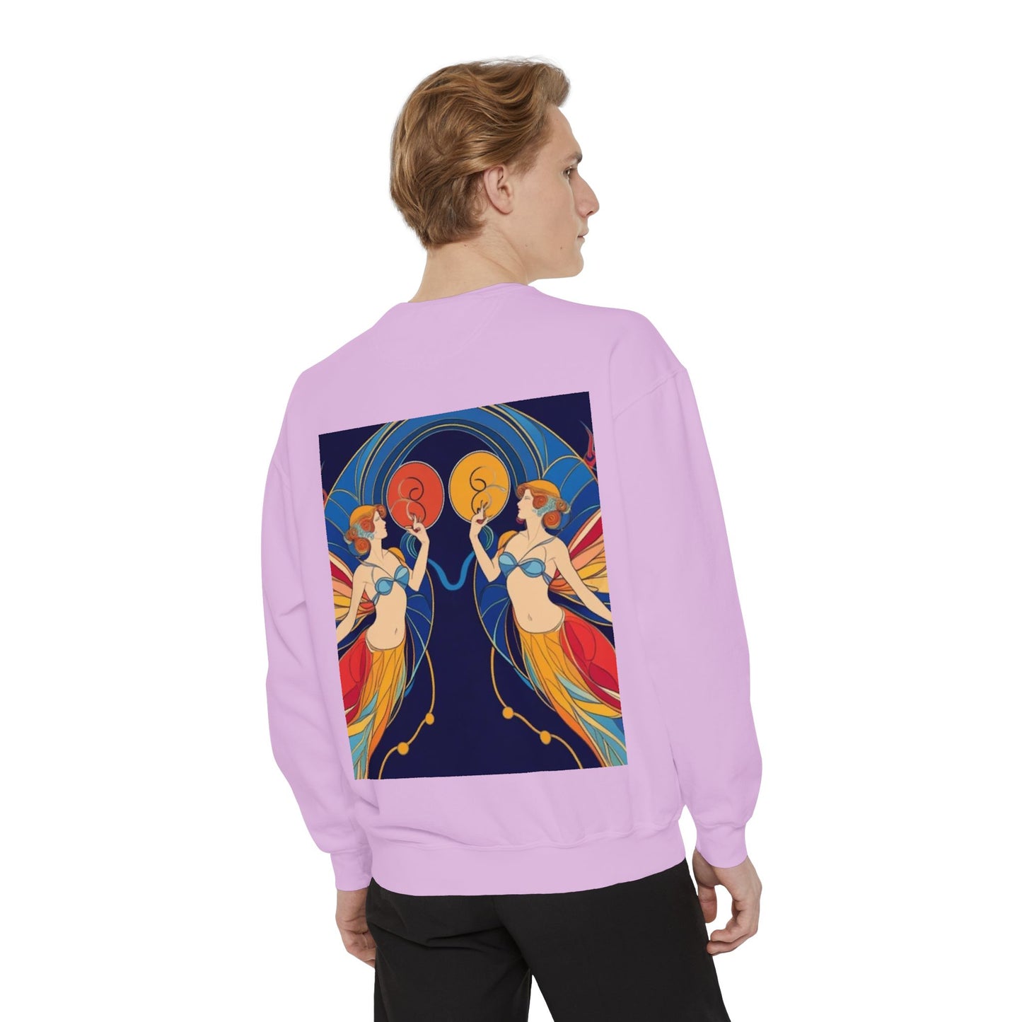 Gemini Astrological sign Unisex Garment-Dyed Sweatshirt