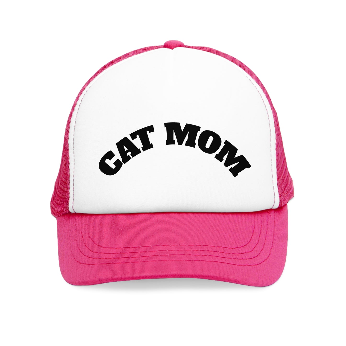 Cat Mom Mesh Cap, Trucker Hat for Cat Lovers, Gift for Mother's Day, Fun Outdoor Accessory, Adjustable Cap for Pet Moms