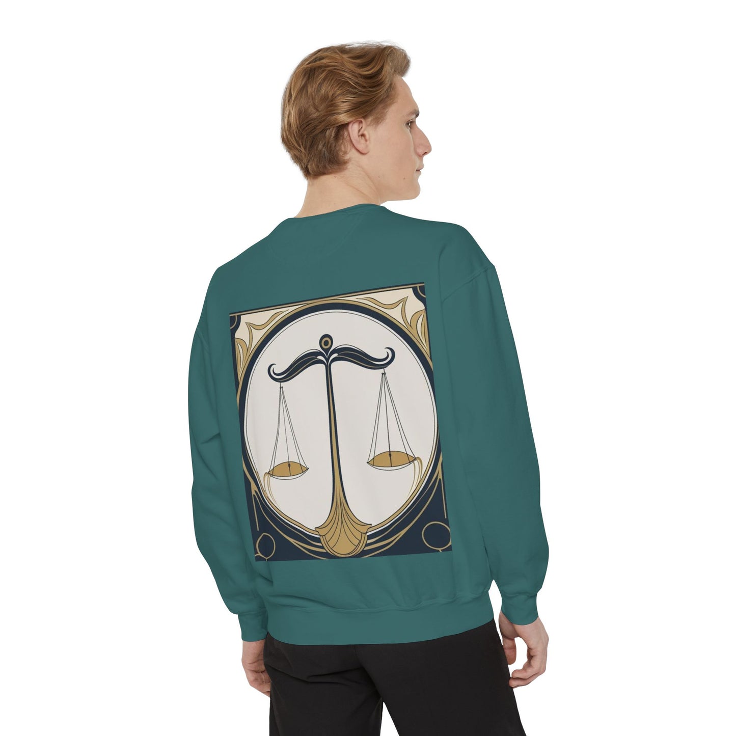 Libra Astrological Unisex Unise Garment-Dyed Sweatshirt