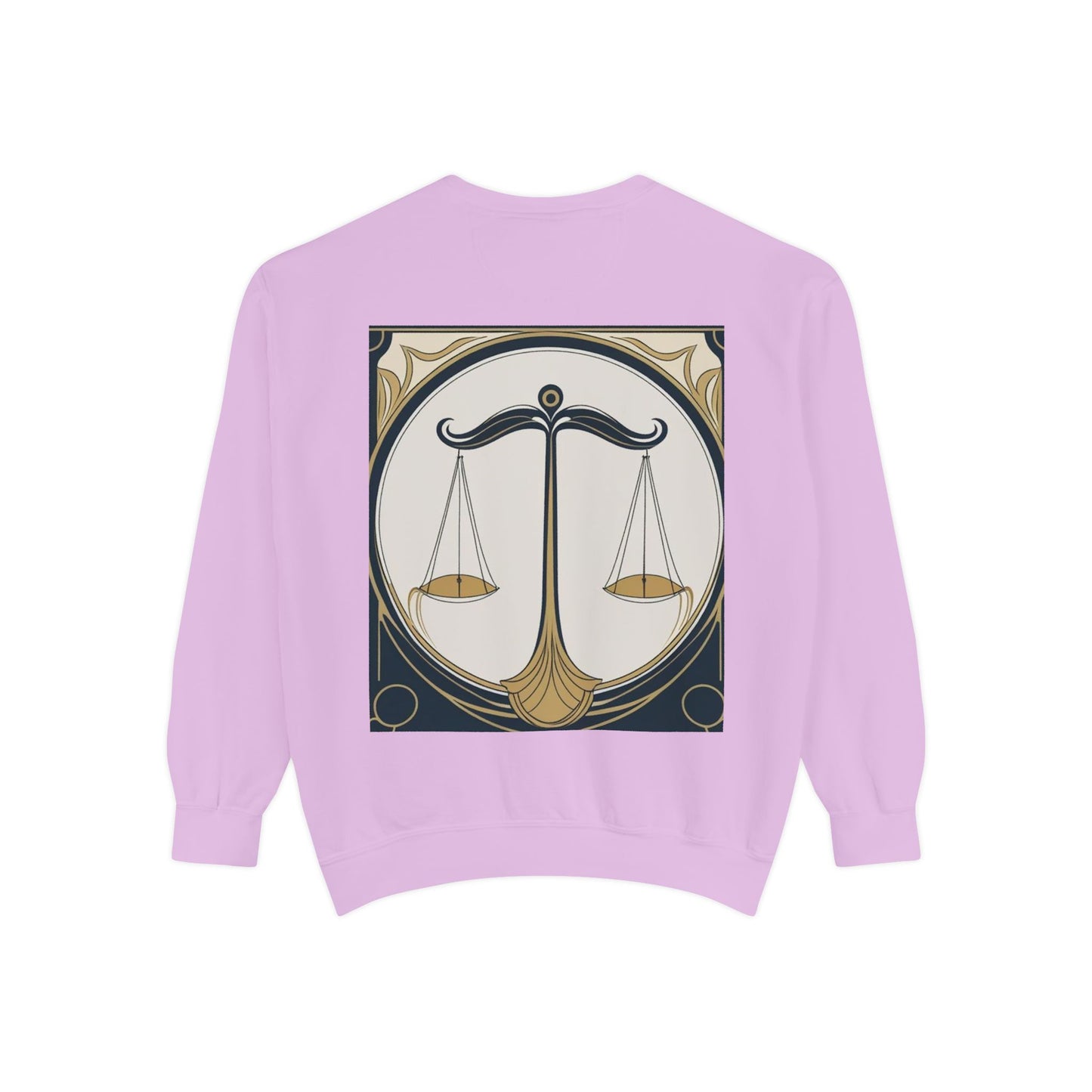 Libra Astrological Unisex Unise Garment-Dyed Sweatshirt