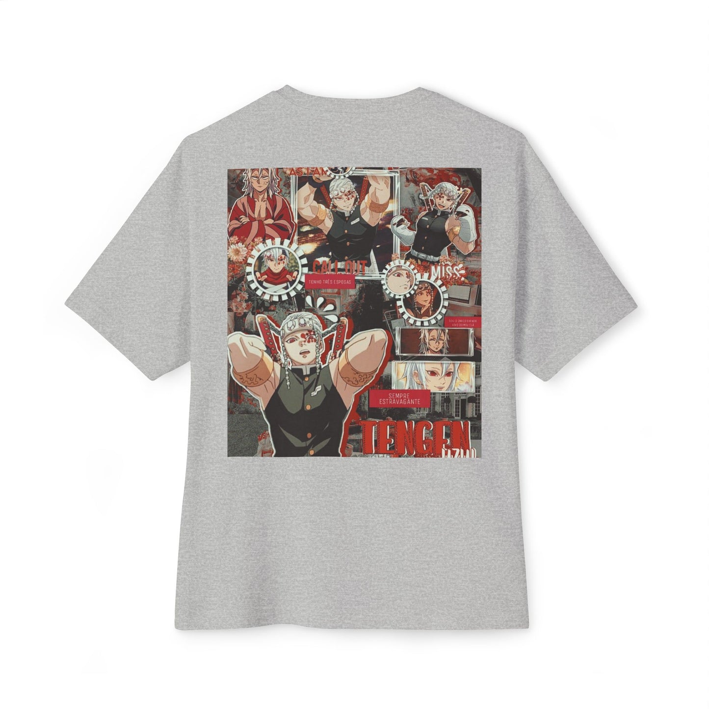 Demon Slayer Unisex Oversized Boxy Tee, Graphic Tee, Anime Shirt, Casual Wear, Gift for Fans, Streetwear, Character Tee