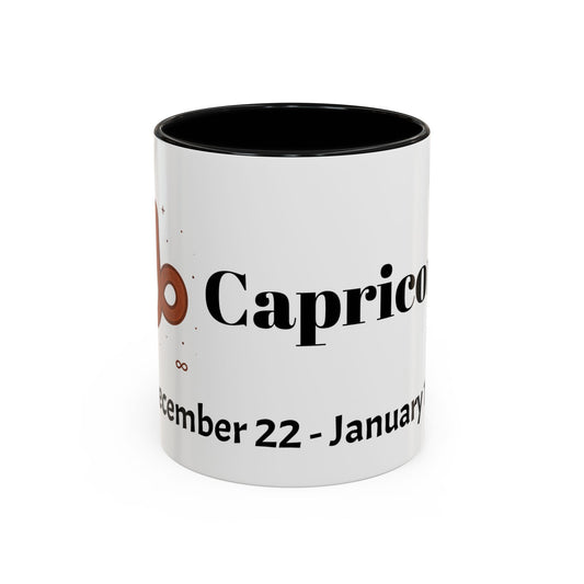 Capricorn Zodiac sign Accent Coffee Mug, Zodiac Gift, Astrology Mug, Horoscope Decor, Perfect for Birthdays & Holidays