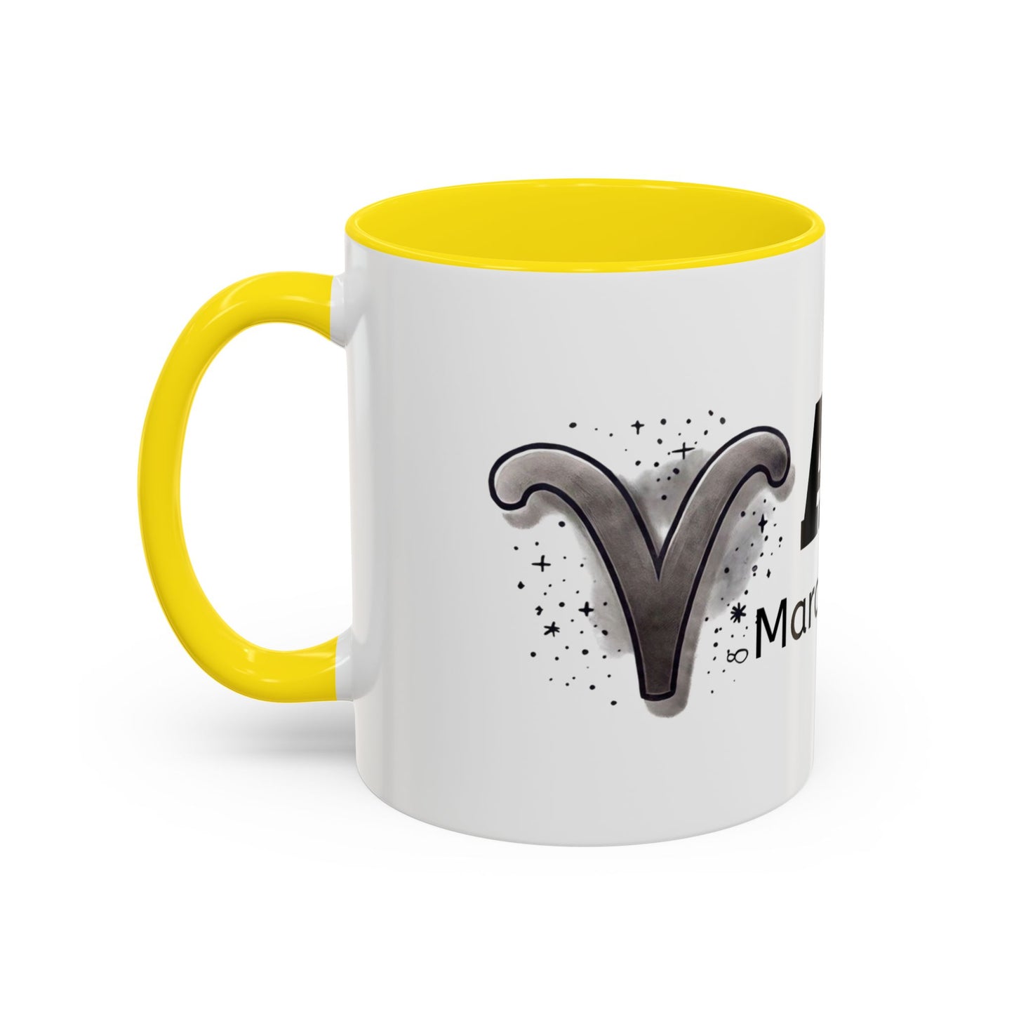 Aries Accent Coffee Mug | Astrology Gift for March Birthdays | Zodiac Lover's Cup | Coffee Lovers Mug | Personalized Aries Mug