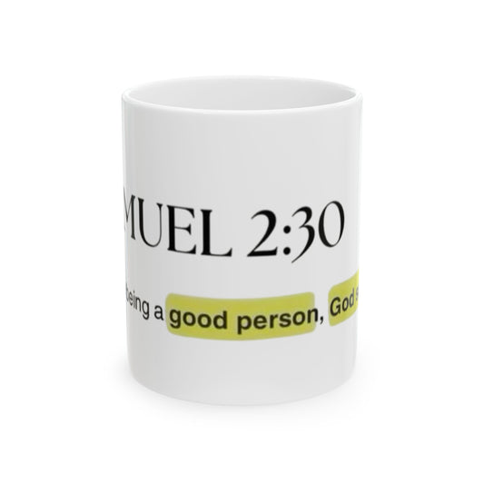 Inspirational Ceramic Mug with Bible Verses, Perfect for Gifts, Devotions, Coffee Lovers, Faith-Based Decor, Encouragement