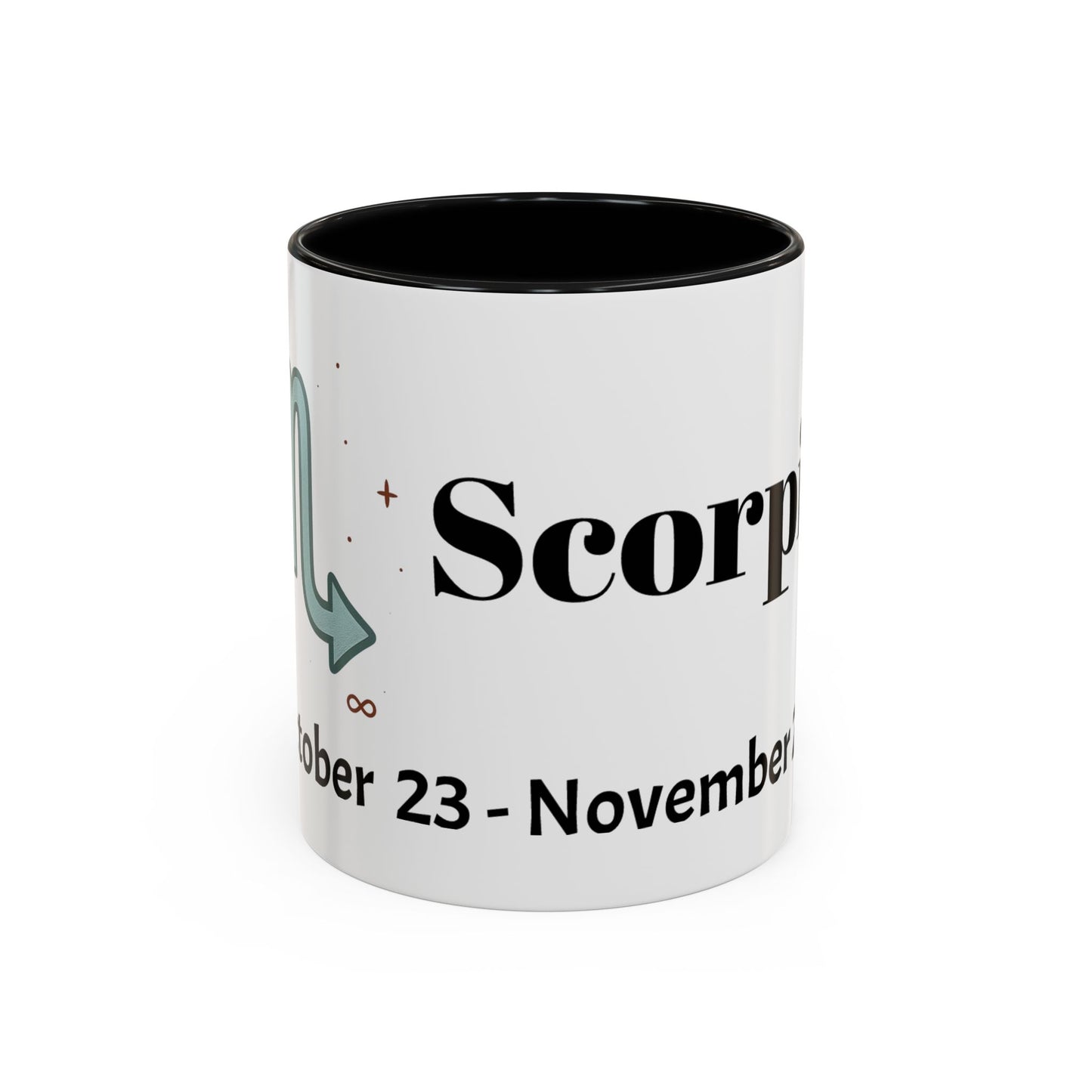 Scorpio Zodiac Coffee Mug - Astrology Gift, Horoscope Mug, Black Accent, Astrology Lover, Personalized Coffee Cup
