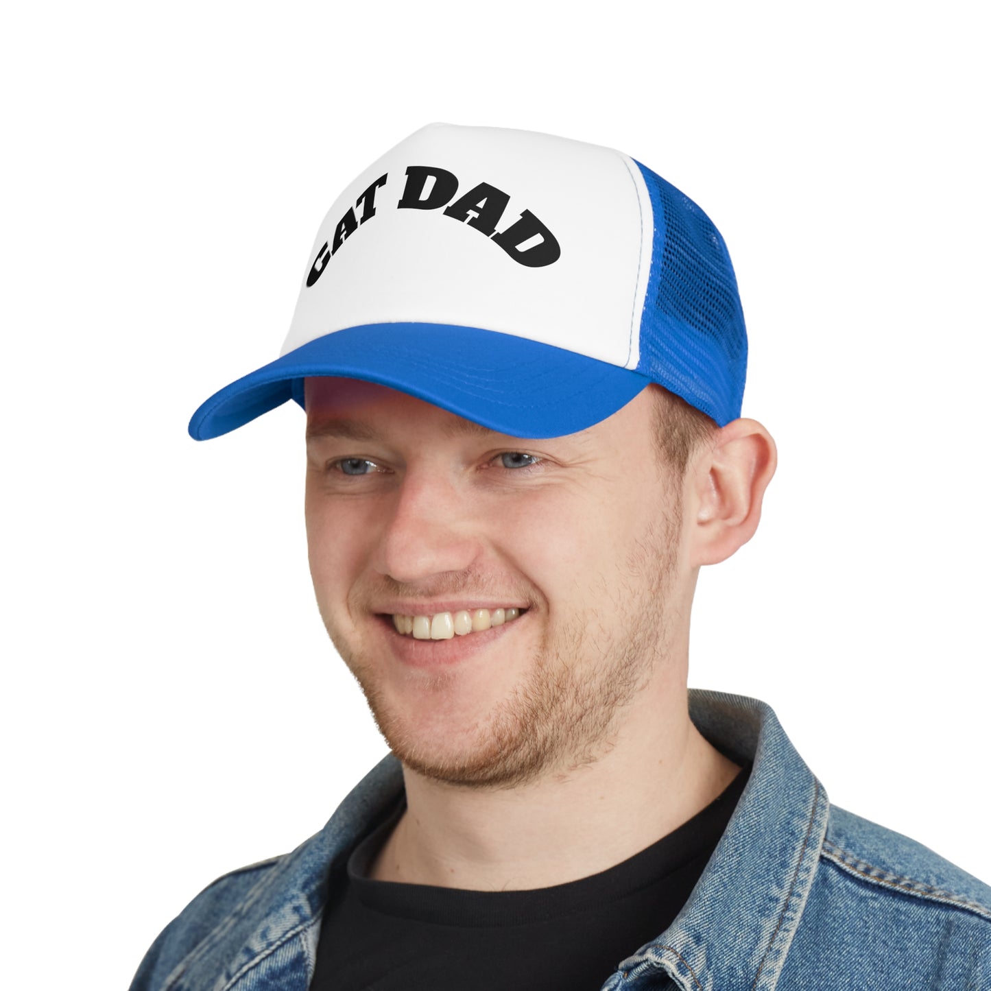 Cat Dad Mesh Cap - Perfect Gift for Pet Lovers, Father's Day, Casual Wear, Fun Trucker Hat, Cat Parent Apparel, Gift for Cat Owners