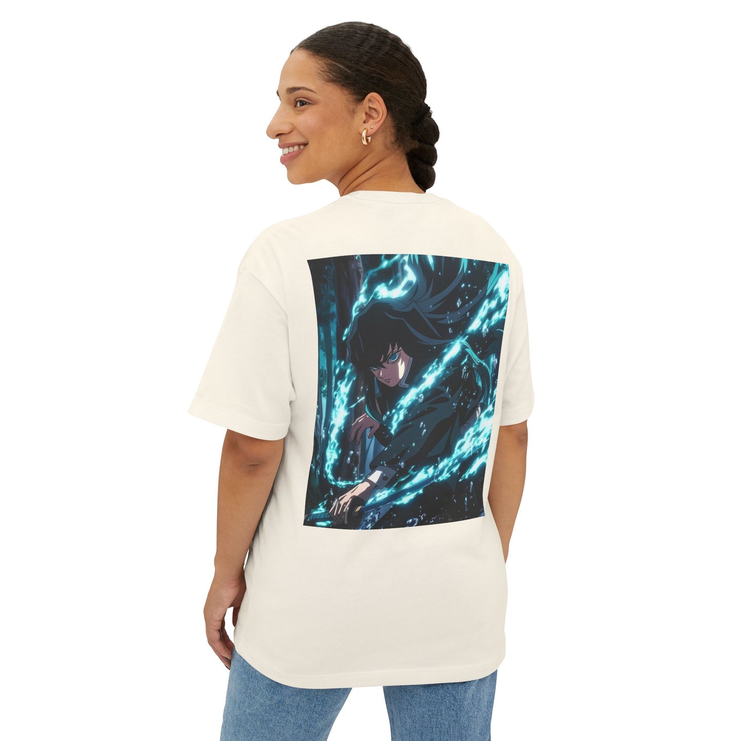 Demon Slayer Unisex Oversized Tee, Anime Shirt, Gift for Fans, Casual Wear, Collector's Item, Fun and Trendy