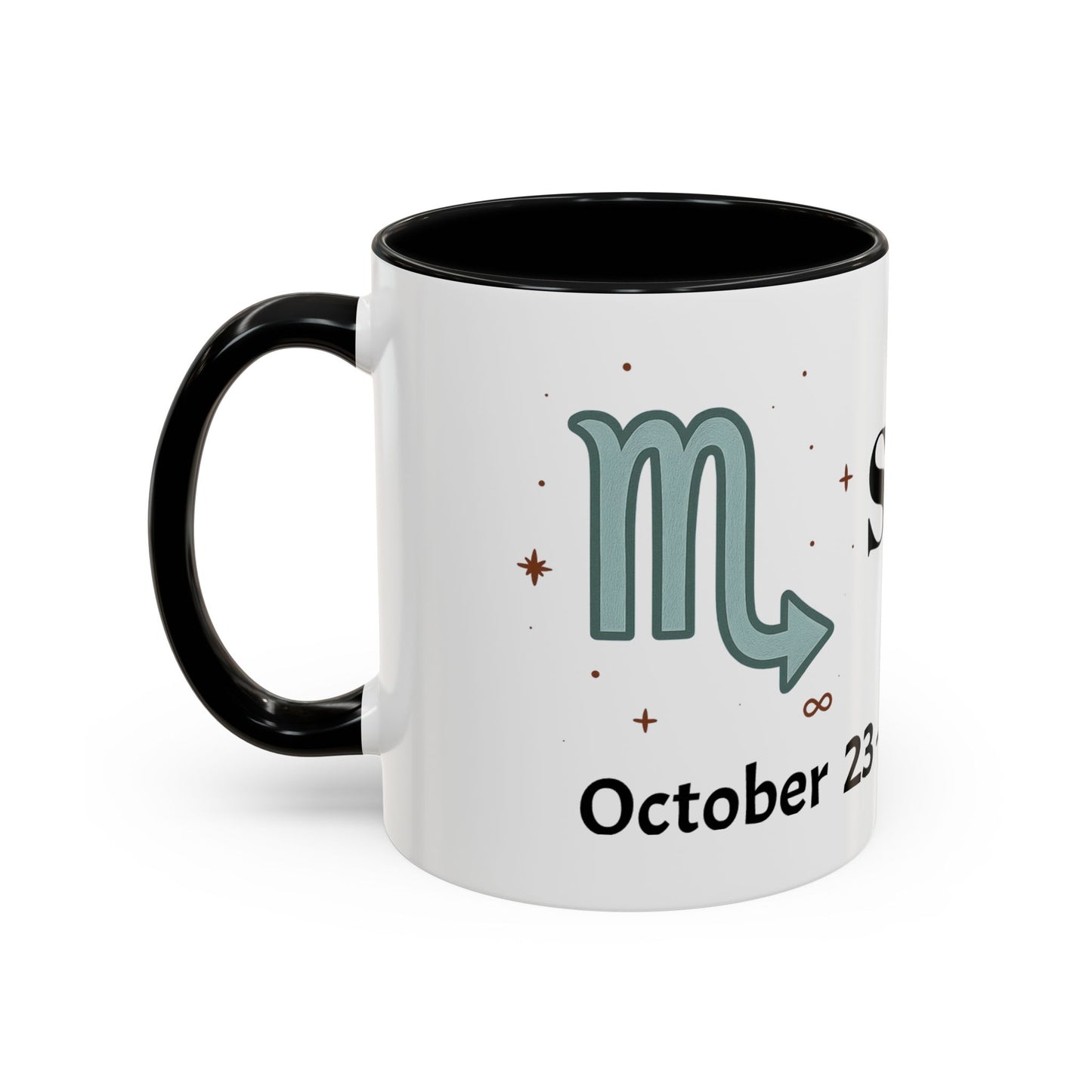 Scorpio Zodiac Coffee Mug - Astrology Gift, Horoscope Mug, Black Accent, Astrology Lover, Personalized Coffee Cup