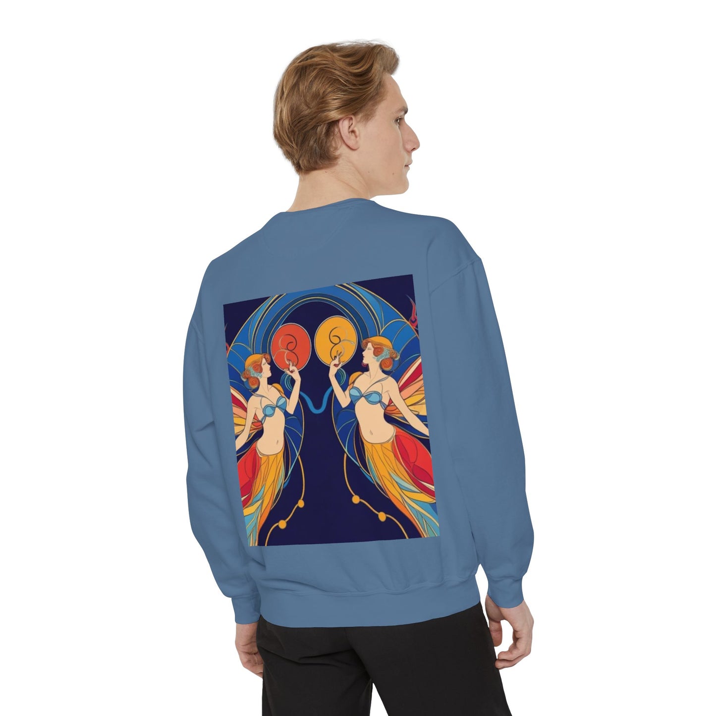 Gemini Astrological sign Unisex Garment-Dyed Sweatshirt