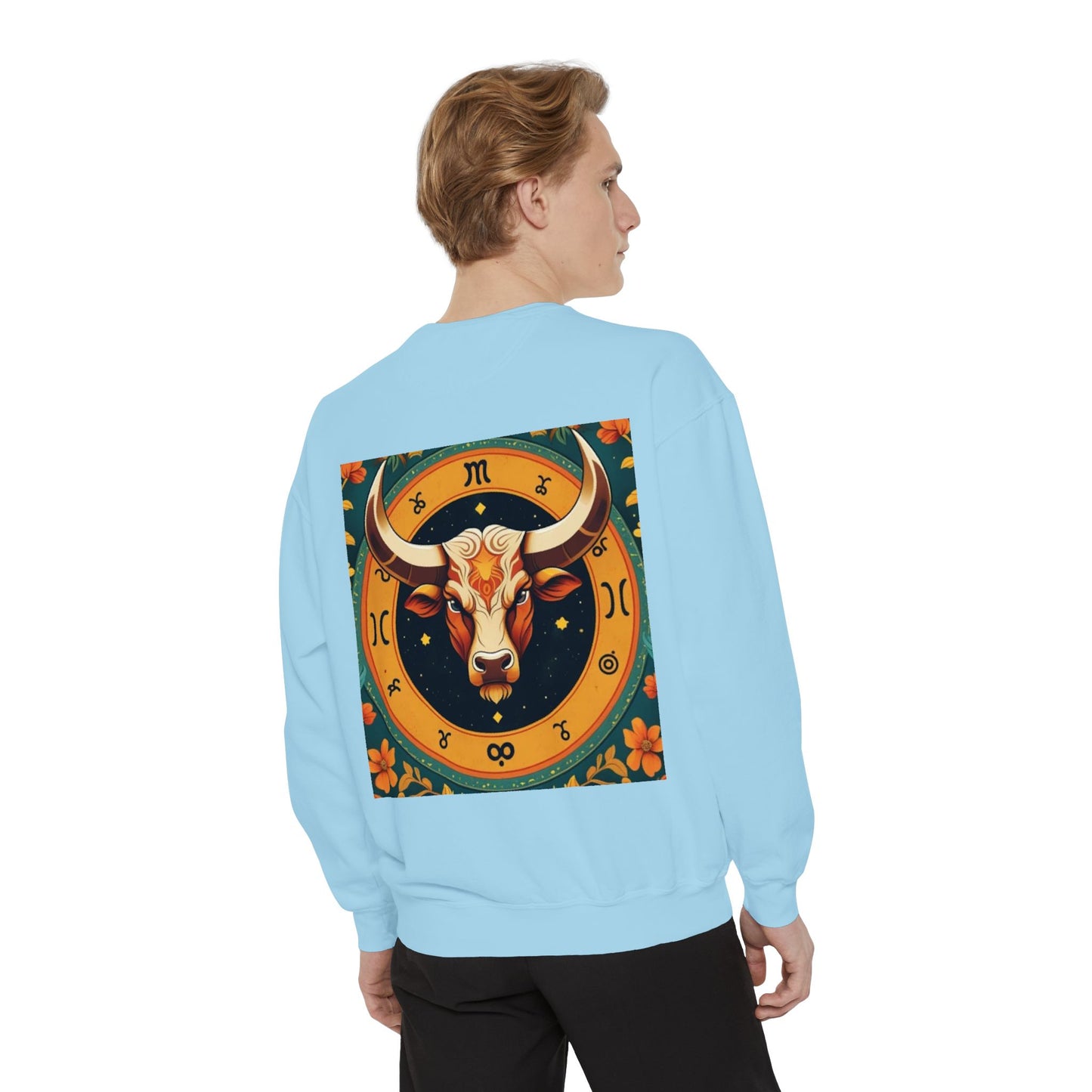 Taurus Astrological sign Unisex Garment-Dyed Sweatshirt