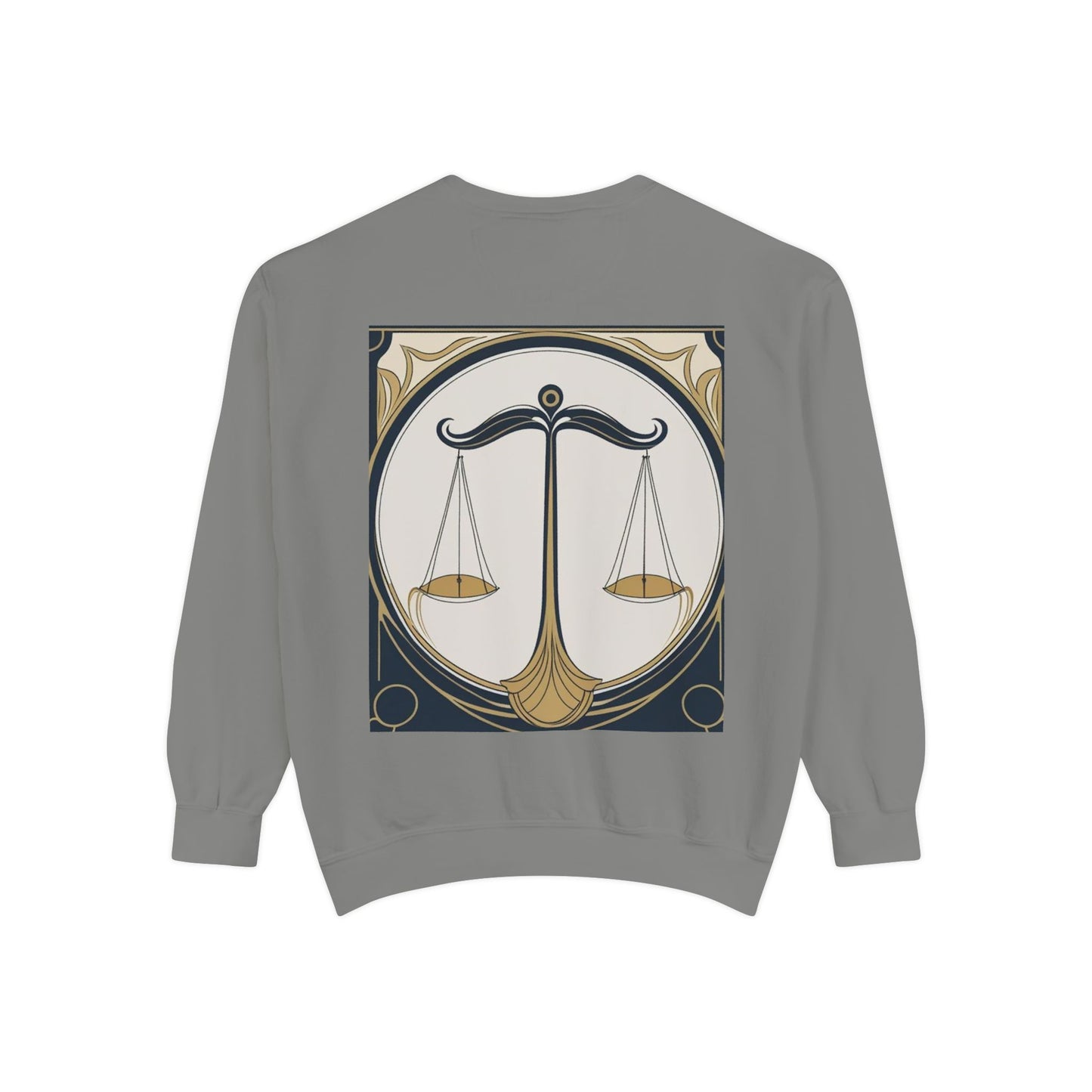 Libra Astrological Unisex Unise Garment-Dyed Sweatshirt